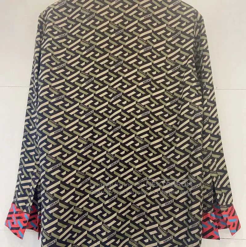 Versace Versace Multicolor Silk Shirt for Women . Size M / US 6-8 / IT 42-44 - 3 Thumbnail