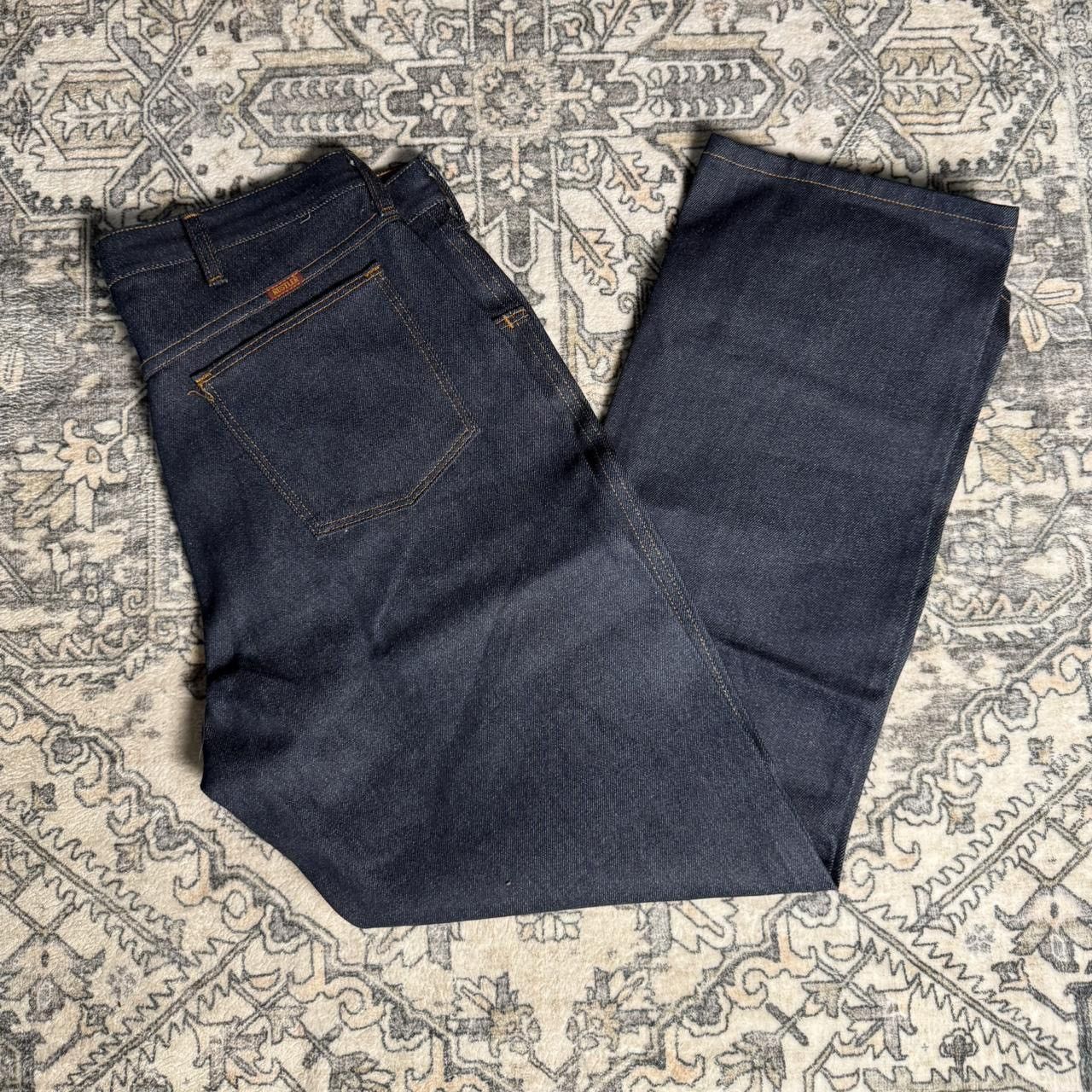Vintage Raw Denim Jeans Size US 34 / EU 50 - 5 Thumbnail