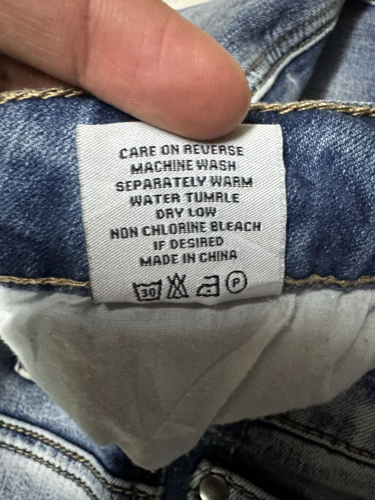 20471120 VINTAGE FLARED GLAMOUR OUTFITTERS SICK WASHED CARGO PUNK Size US 33 - 11 Thumbnail