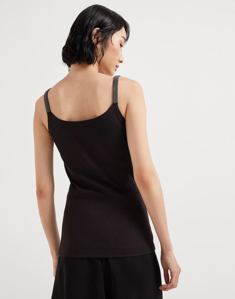 Brunello Cucinelli o1la1rc1a0326 Blouse in Black Size L / US 10 / IT 46 - 2 Thumbnail