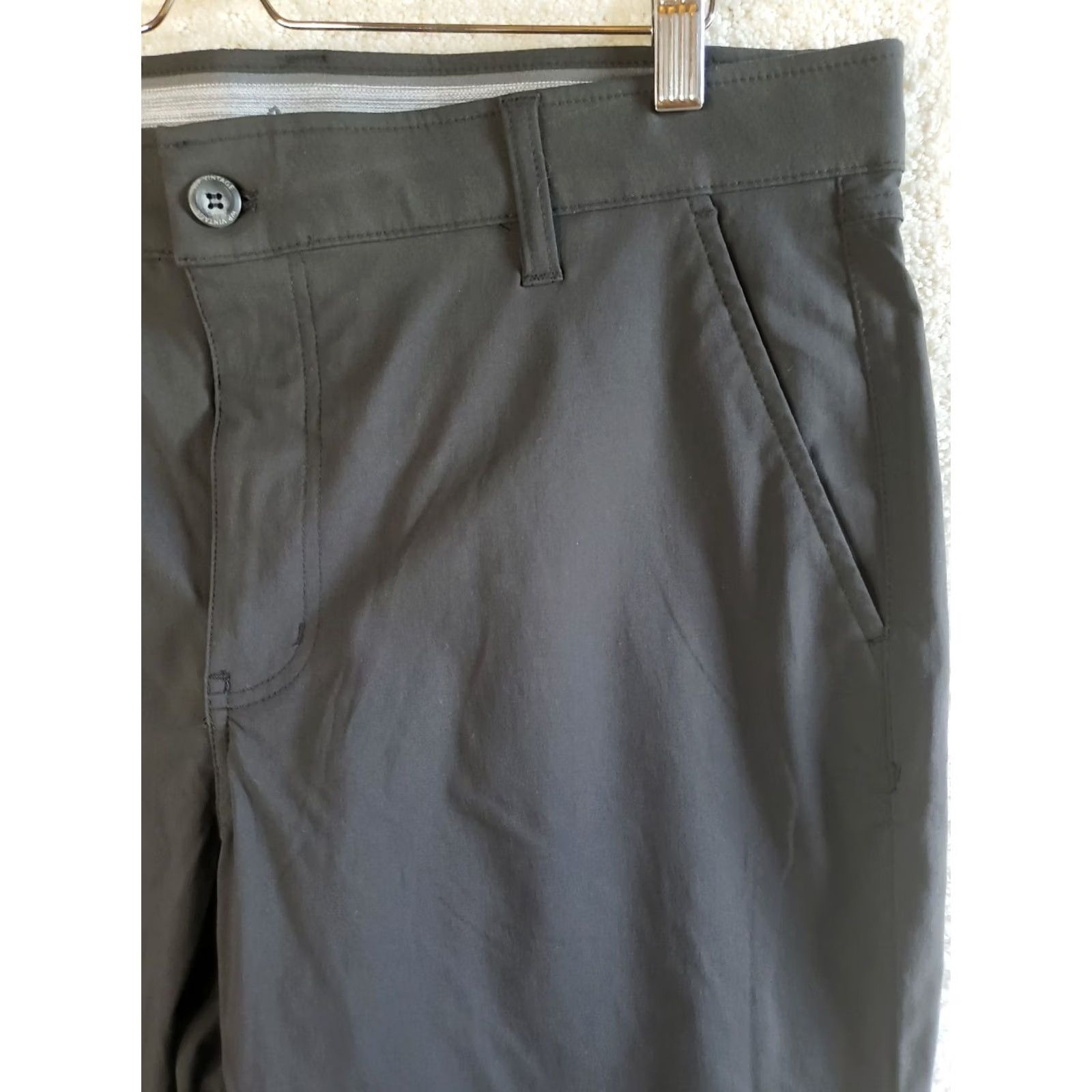 Weatherproof Weatherproof Vintage Pants Mens 36x30 Gray Nylon Spandex Straight Leg 5-Pocket Chino Outdoors Sun Decade? Size US 36 / EU 52 - 4 Thumbnail