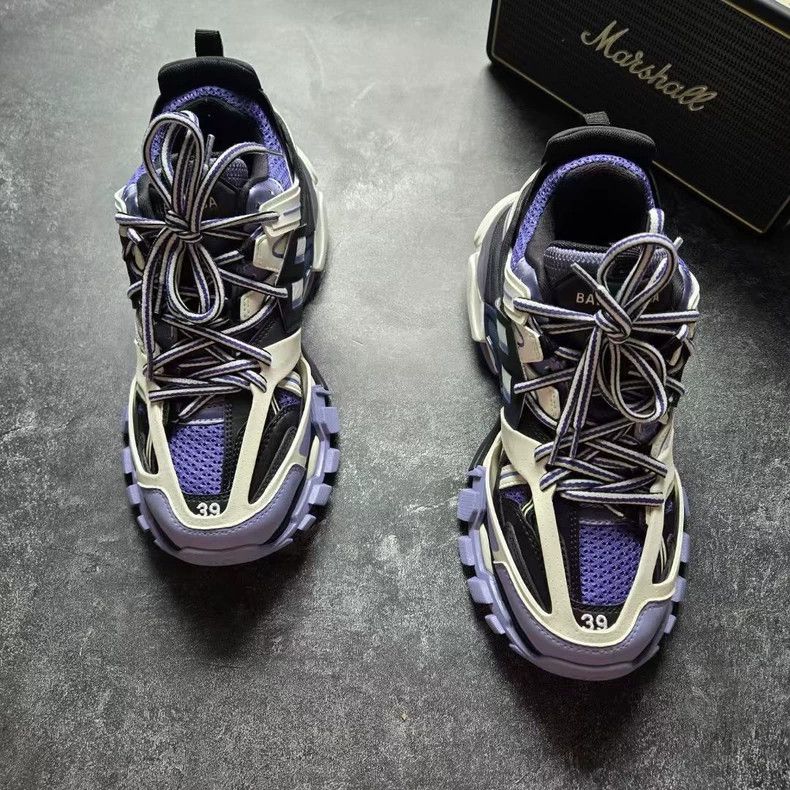 Balenciaga balenciaga track shoes white purple size 39-dmc Size US 7.5 / EU 40-41 - 1 Thumbnail