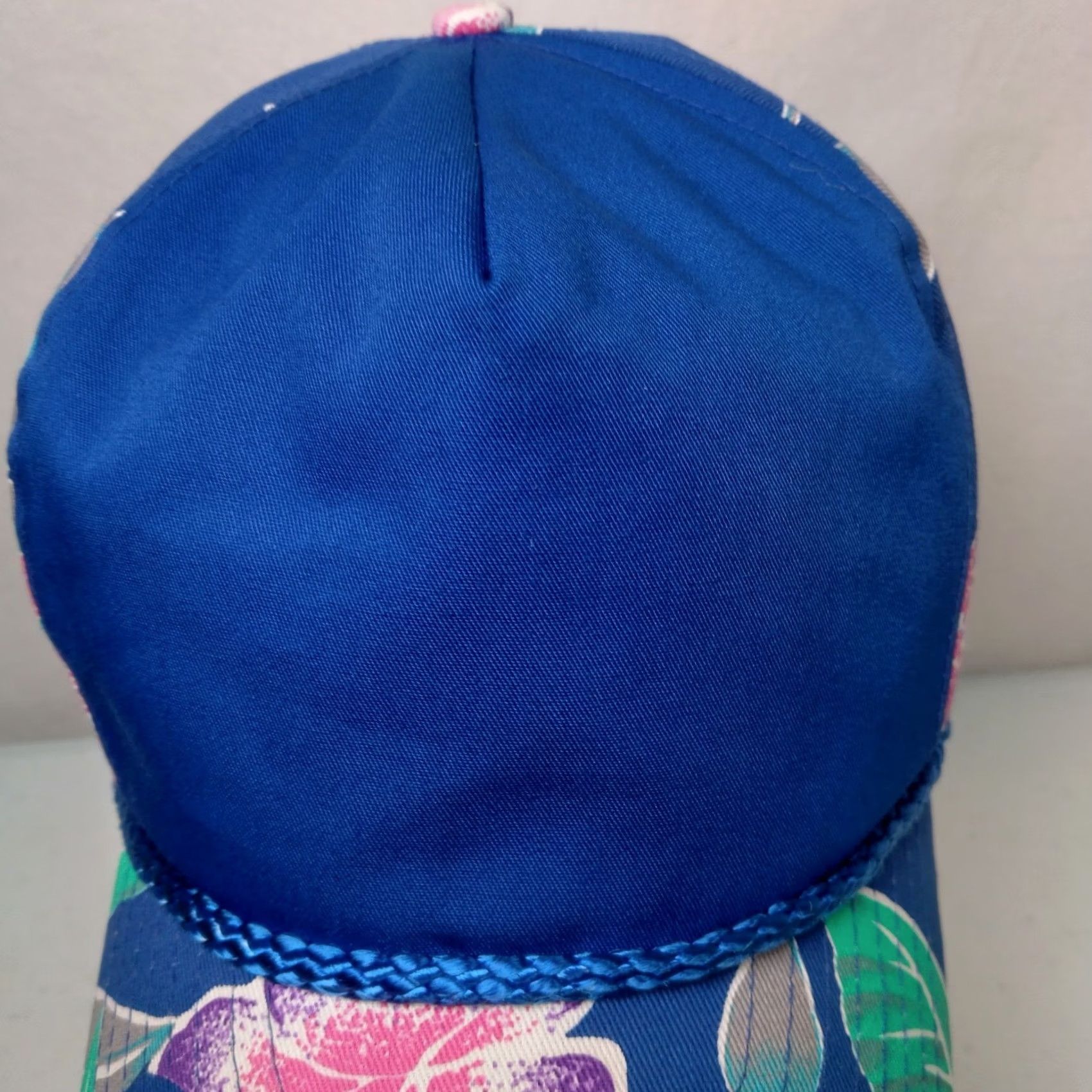 ALOHAS Vintage Nissin Cap Hat Tropical Flowers Aloha Hawaiian Blue Pink Canvas Beach Snapback Men One Size Blue Canvas Floral Beach Vintage Nissin Cap Hat Size ONE SIZE - 5 Thumbnail