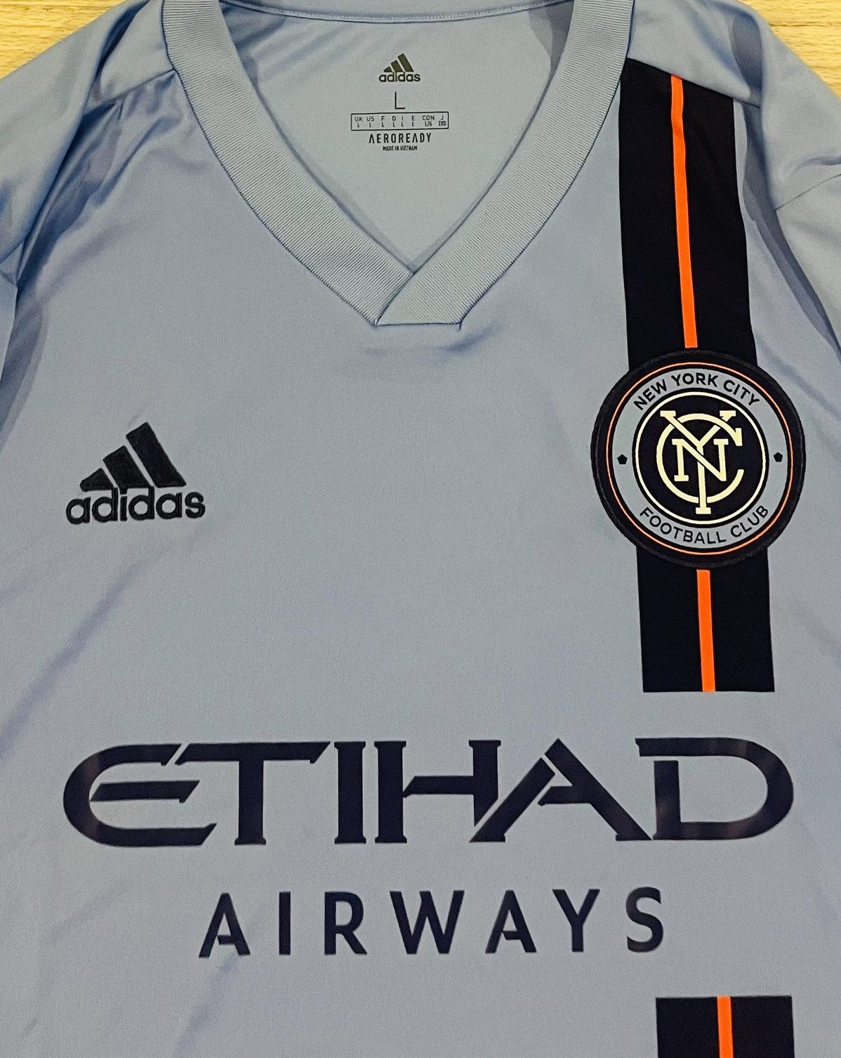 Adidas Adidas 2019/20 New York City Soccer Jersey Men's Size Large Size US L / EU 52-54 / 3 - 3 Thumbnail