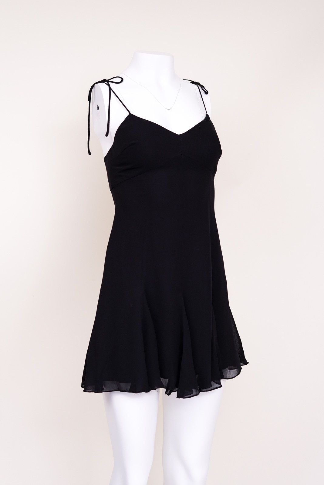 Dolce & Gabbana Dolce & Gabbana S/S 1995 Black Silk Mini Dress Size M / US 6-8 / IT 42-44 - 3 Thumbnail