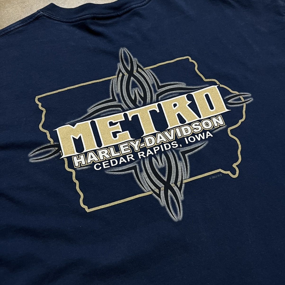 Harley Davidson × Vintage Vintage Harley Davidson T Shirt Motorcycle Biker Metro Iowa Size US XXL / EU 58 / 5 - 5 Thumbnail