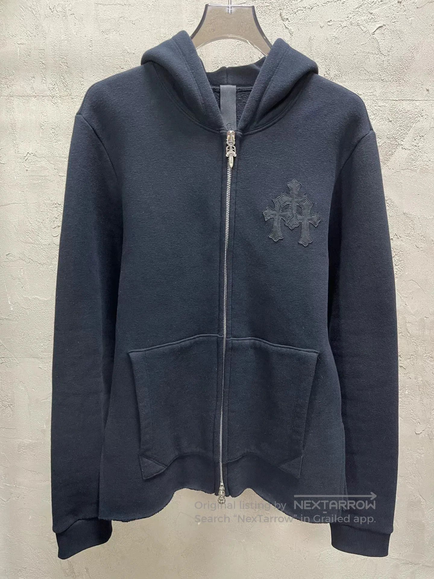 Chrome Hearts Chrome Hearts Black Zip Hoodie w/ Cross. Size US XS / EU 42 / 0 - 7 Thumbnail