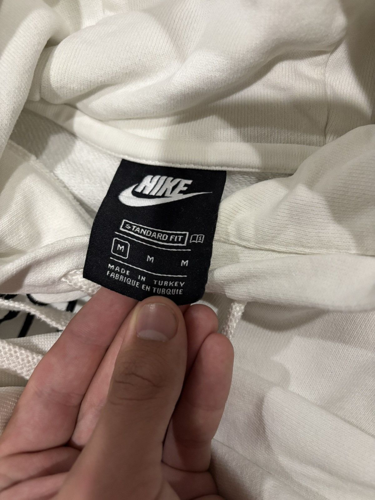 Nike × Vintage White Nike Hoodie Size US M / EU 48-50 / 2 - 5 Thumbnail