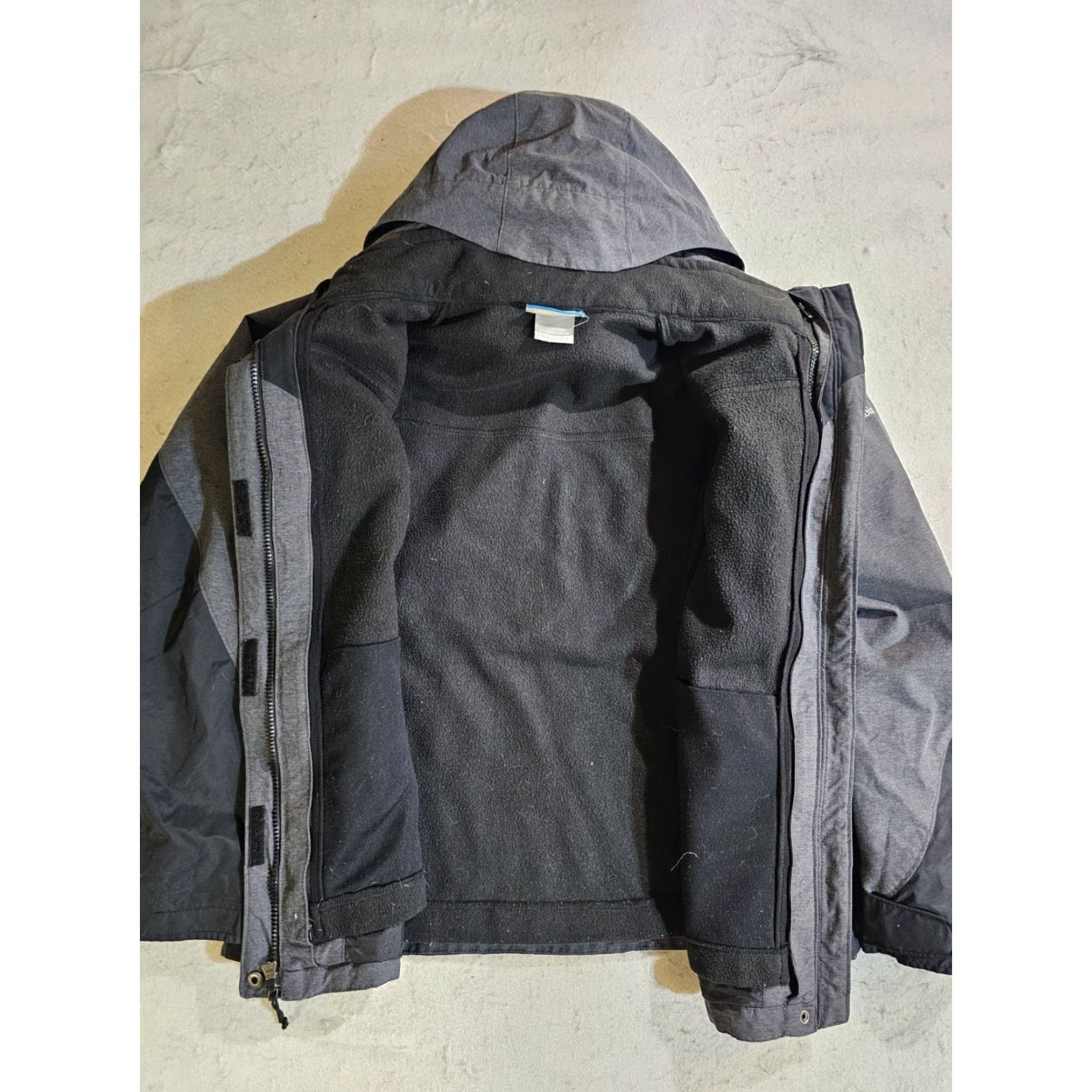 Vintage VINTAGE Columbia 3-in-1 Sleet To Street Interchange Jacket Women's Large Gray Regular Size Jacket Size L / US 10 / IT 46 - 6 Thumbnail