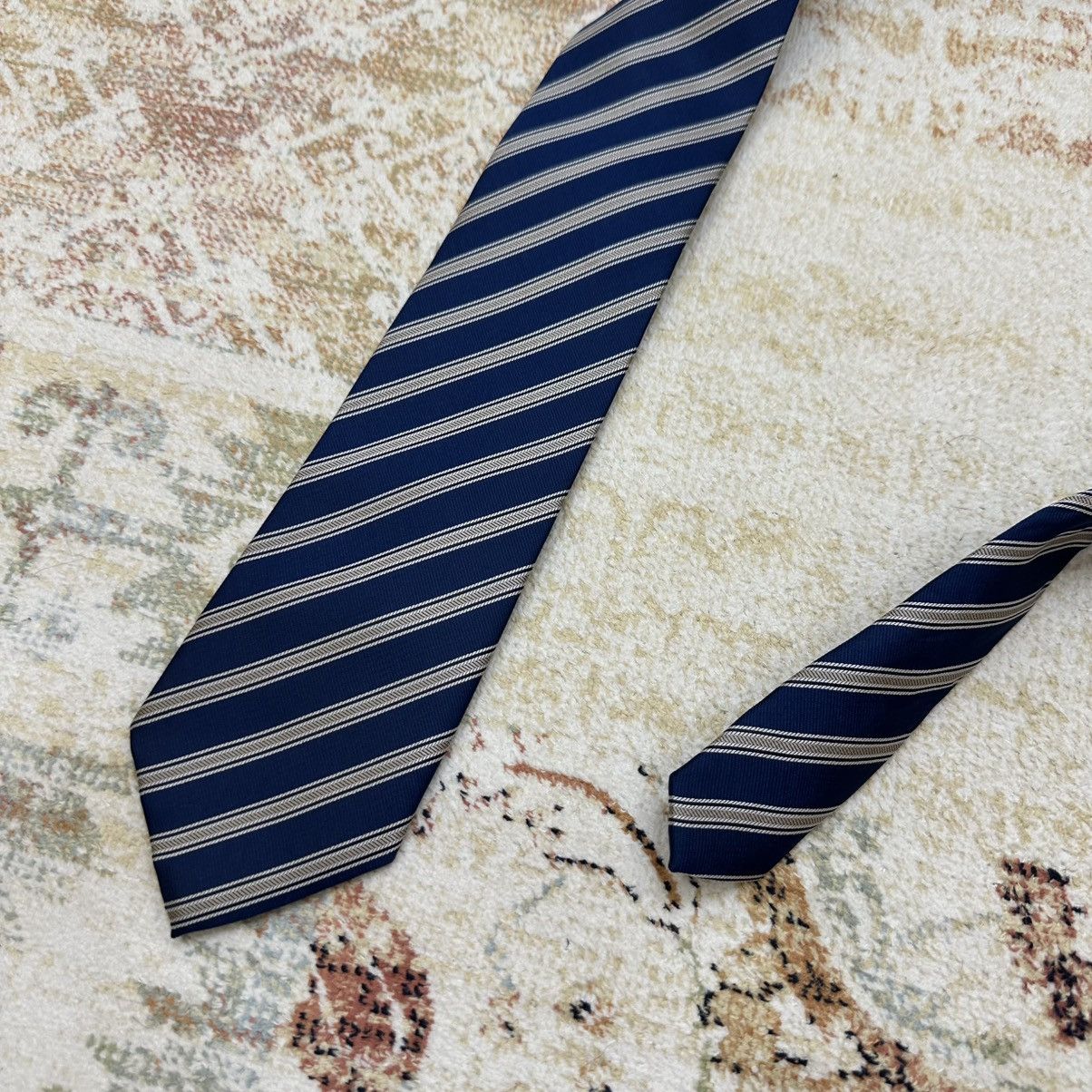 Vintage Luxury Voronin Tie Silk Streetwear 90s Y2k Style UK Size ONE SIZE - 3 Thumbnail