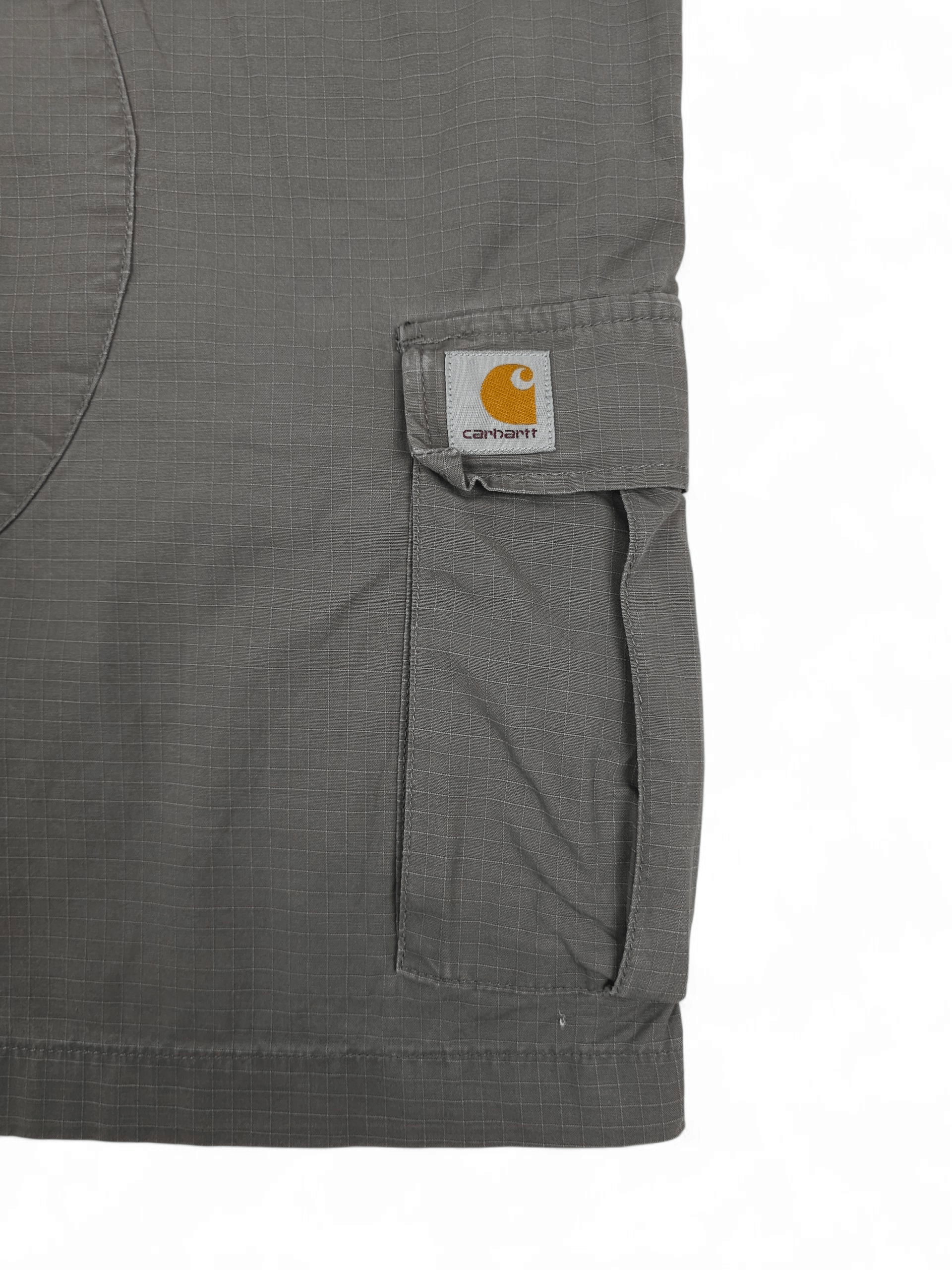 Carhartt Wip 💎 Carhartt WIP Gray Cargo Aviation Shorts Utility Y2K Size US 33 - 3 Thumbnail