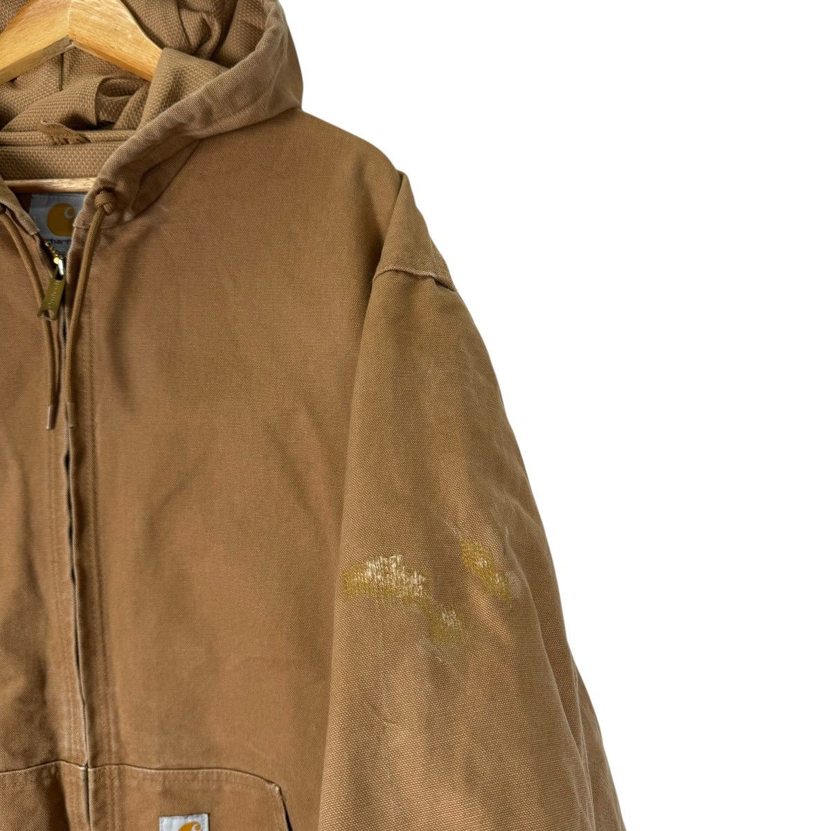 Carhartt × Carhartt Wip × Vintage ⚡️CARHARTT HOODIE DUCK CANVAS ZIPPER JACKET Size US XXL / EU 58 / 5 - 4 Thumbnail