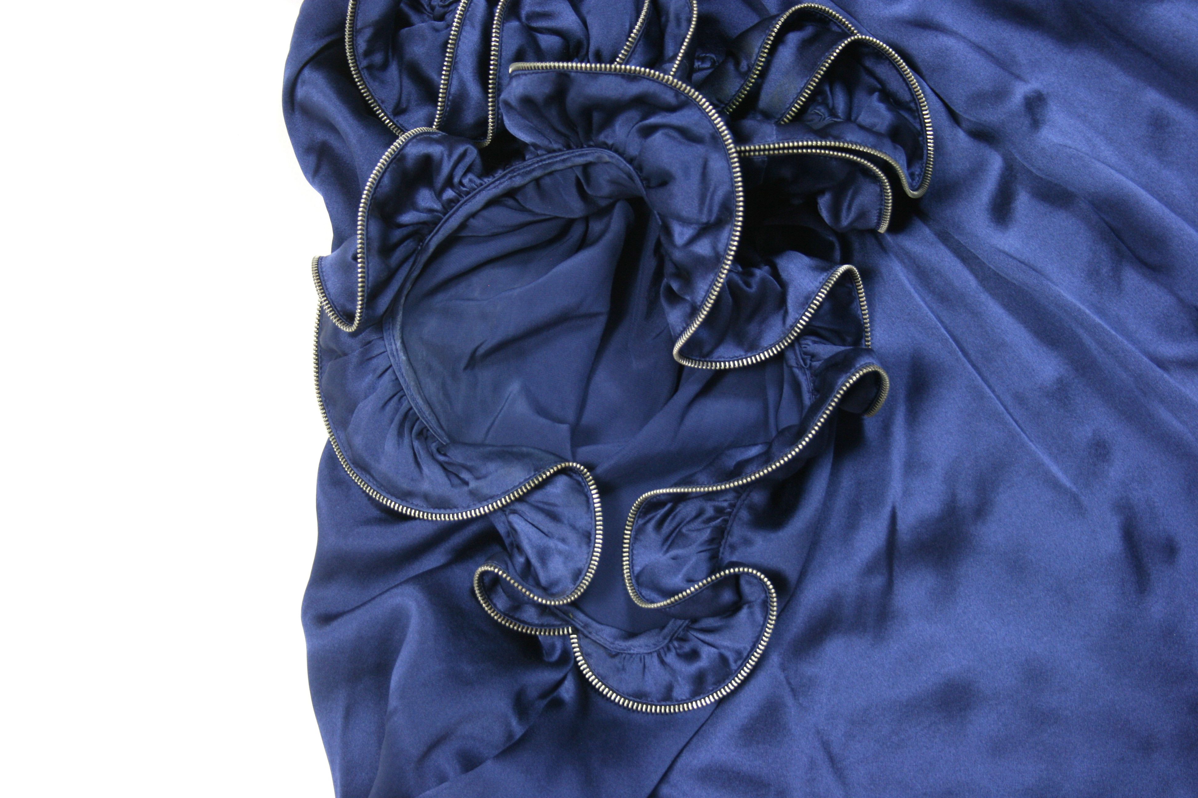 Thomas Wylde Zippers Silk Oversize Top Blouse Made in Korea Size S / US 4 / IT 40 - 6 Thumbnail