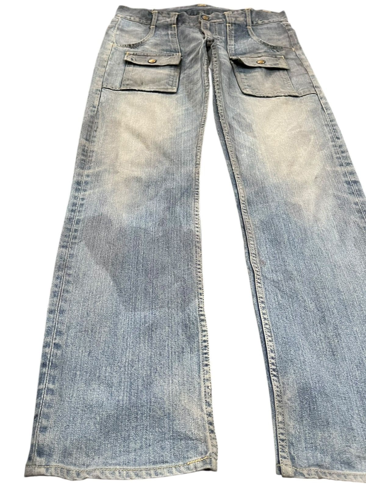 If Six Was Nine × Le Grande Bleu (L.G.B.) × Yasuyuki Ishii Vintage Go-West Military /Workers Bush Pants Denim Size US 33 - 5 Thumbnail