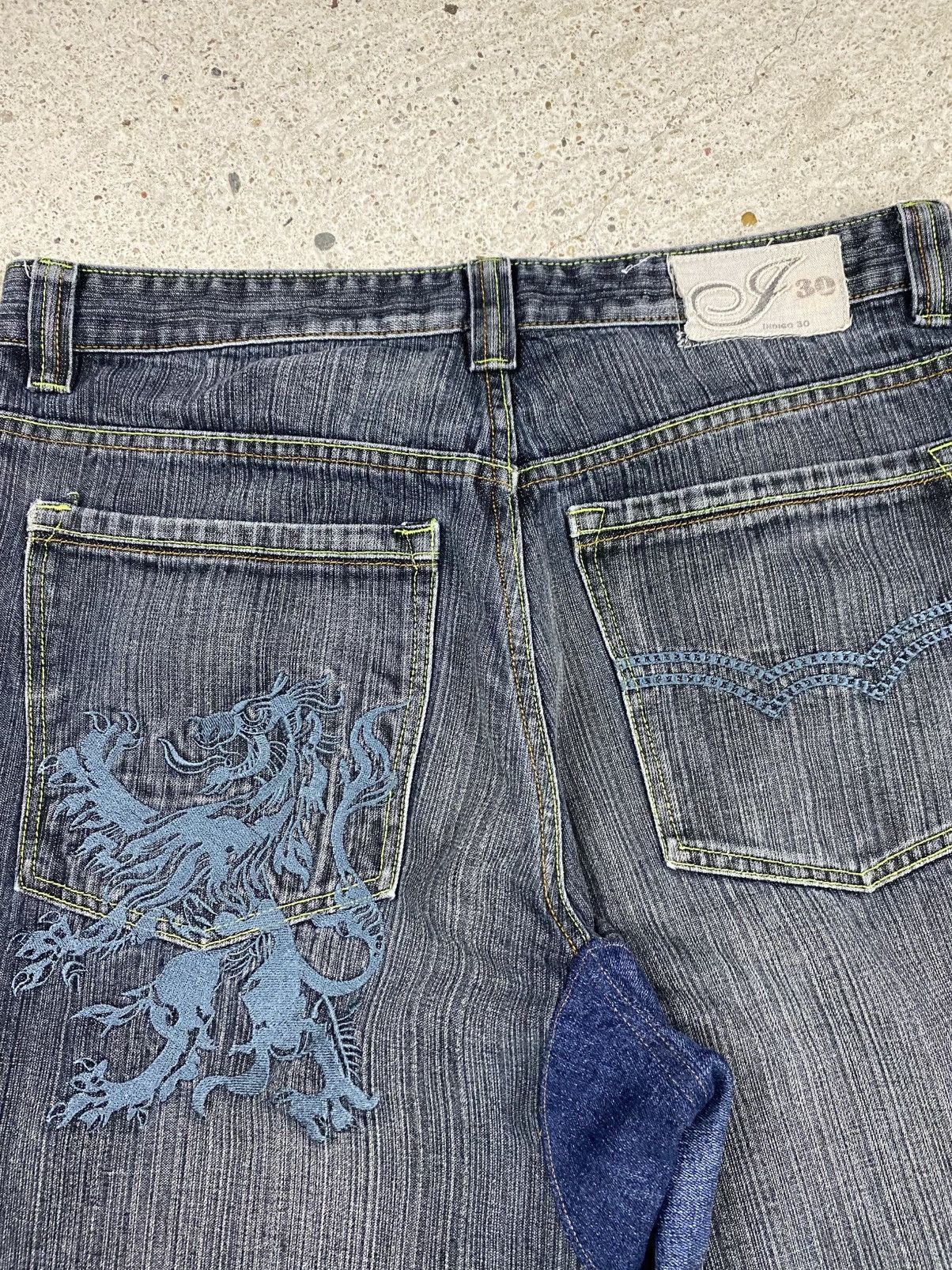 JNCO Indigo 30 vintage denim jeans jnco southpole dragon skate Size US 36 / EU 52 - 7 Thumbnail