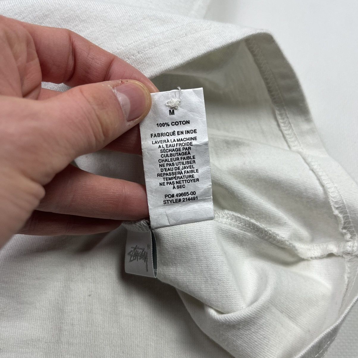 Stussy × Vintage Stussy Vintage Streetwear Polo Skateboarding White Size US M / EU 48-50 / 2 - 7 Thumbnail