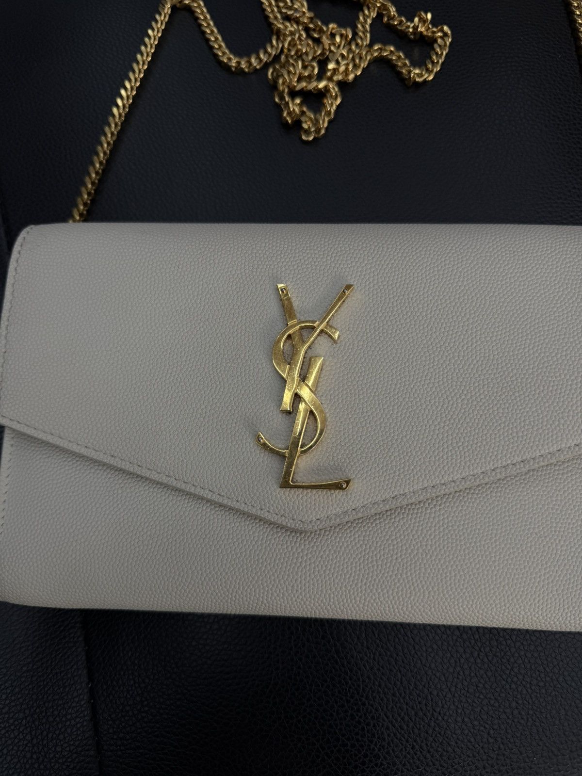 Saint Laurent Paris Saint Laurent Paris Uptown White Chain Bag Women Size ONE SIZE - 4 Thumbnail