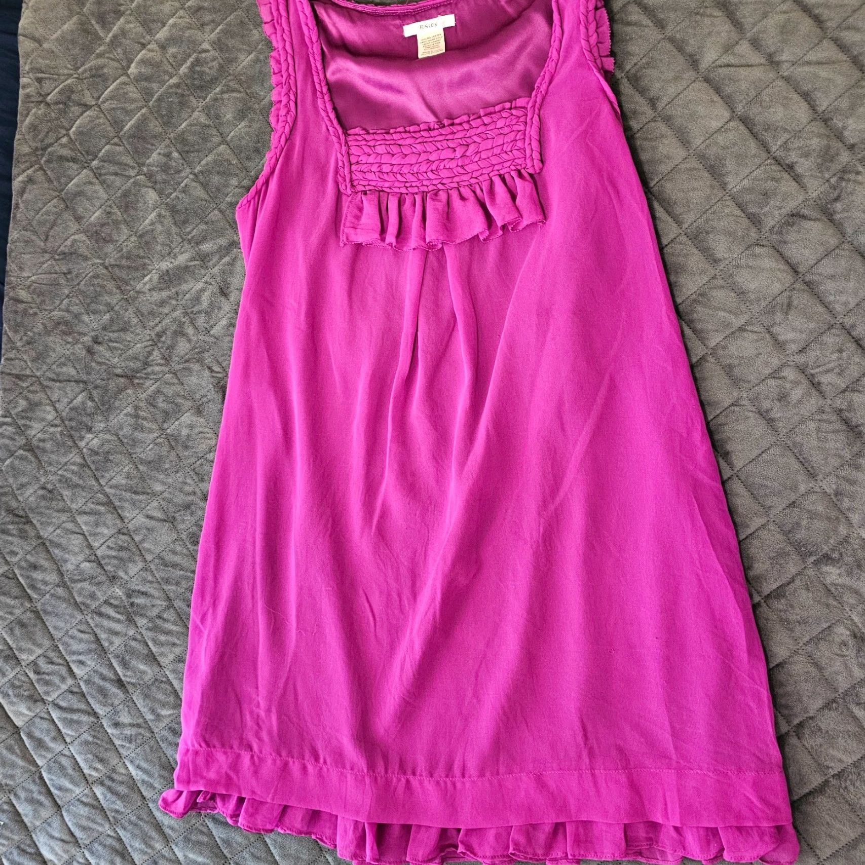 Vintage Esley Women Purple Sleeveless Blouse L Square Neck Trim Accent Casual Shirt Women L Purple Square Neck Blouse Casual Esley Size L / US 10 / IT 46 - 6 Thumbnail