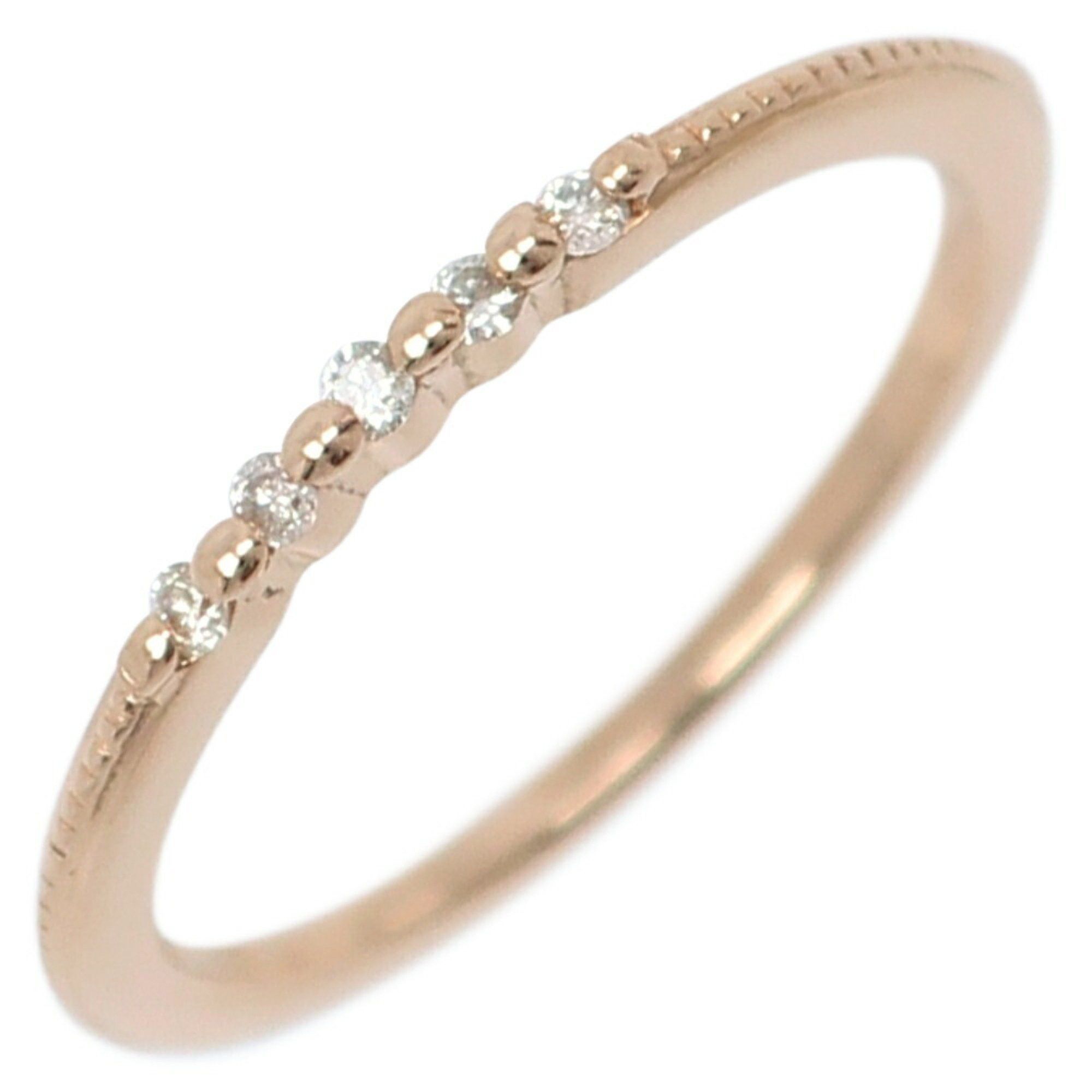 Other Agata AGATHA 5P Diamond Size 9 Ring K18 Pink Gold x D0.05 Approx. 1.3g Women's Size ONE SIZE - 1 Thumbnail