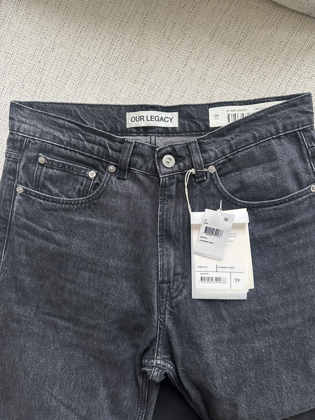 Our Legacy Our Legacy Third Cut Supergrey Size US 29 - 1 Thumbnail