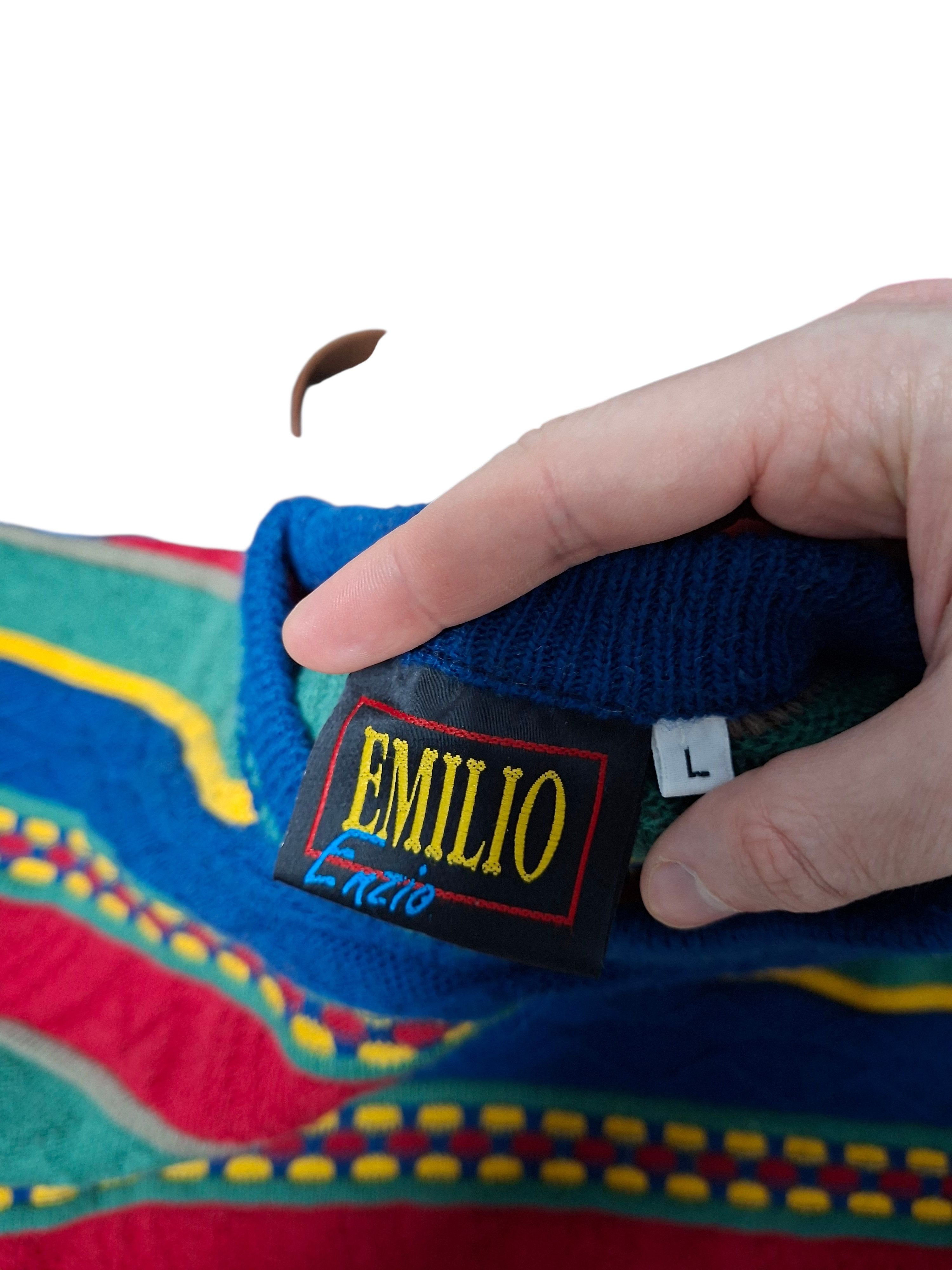 Other VINTAGE 90S MADE IN ITALY WOOL COOGI STYLE SWEATER Size US L / EU 52-54 / 3 - 4 Thumbnail