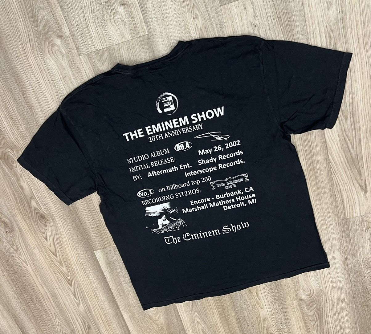 Eminem × Rap Tees × Vintage Vintage 2002 The Eminem Show 20th Anniversary T-Shirt Size US XXL / EU 58 / 5 - 2 Thumbnail