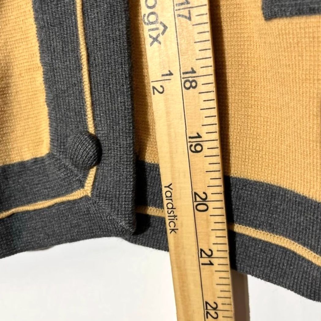 Vintage VINTAGE 90s Venezia Cadillac Cardigan Yellow Women 12 Wool Knit Pants? Size XL / US 12-14 / IT 48-50 - 6 Thumbnail