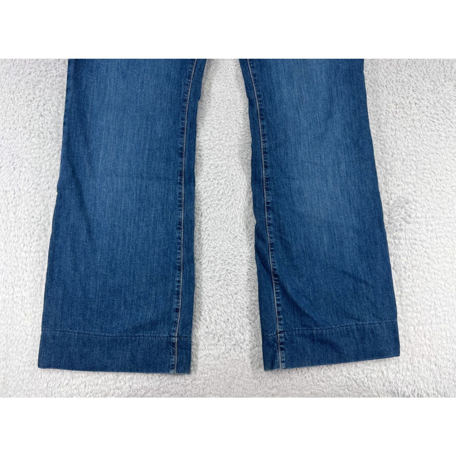 Tommy Hilfiger Tommy Hilfiger Jeans Women 14 Blue Denim Bootcut 5-Pocket Stretch Cotton Regular Inseam 32 Size 36" / US 14 / IT 50 - 5 Thumbnail