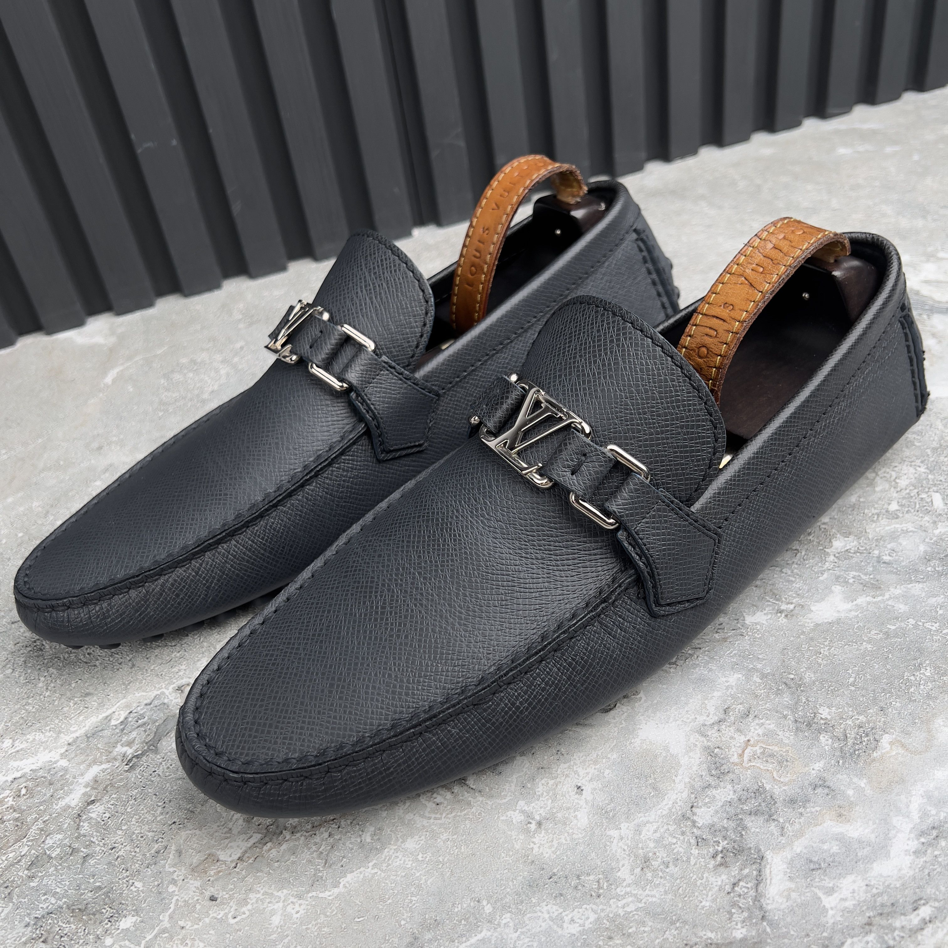 Louis Vuitton Hockenheim Driving Moccasin Taiga Leather
