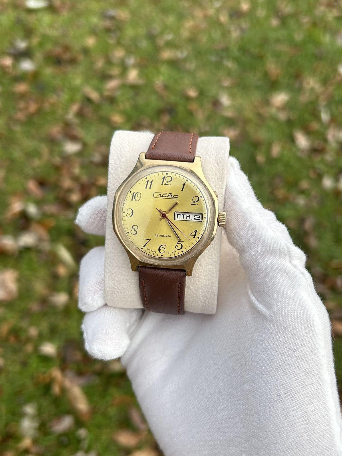 Other Vintage Watch Slava Made In USSR Soviet Mechanical 1980s Size ONE SIZE - 12 Thumbnail