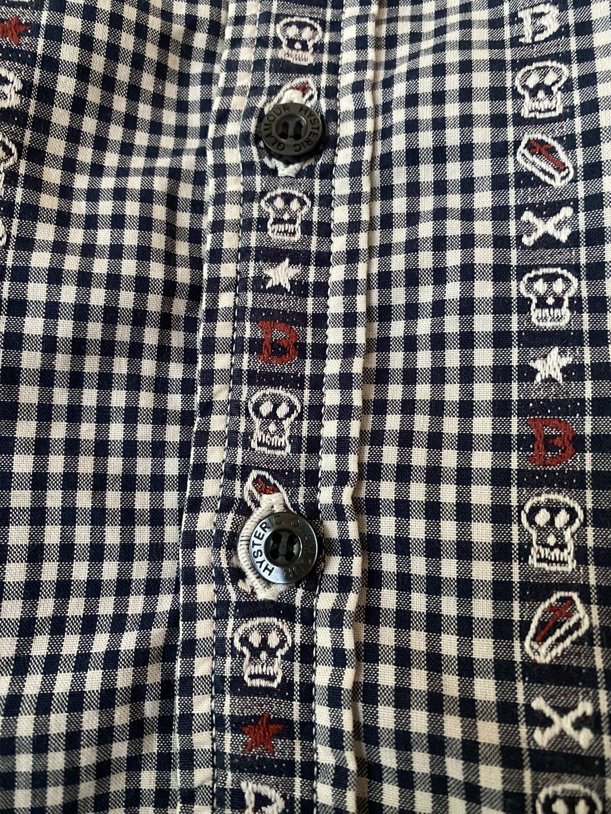 Hysteric Glamour Y2k Hysteric Glamour skull plaid shirt Size US S / EU 44-46 / 1 - 6 Thumbnail