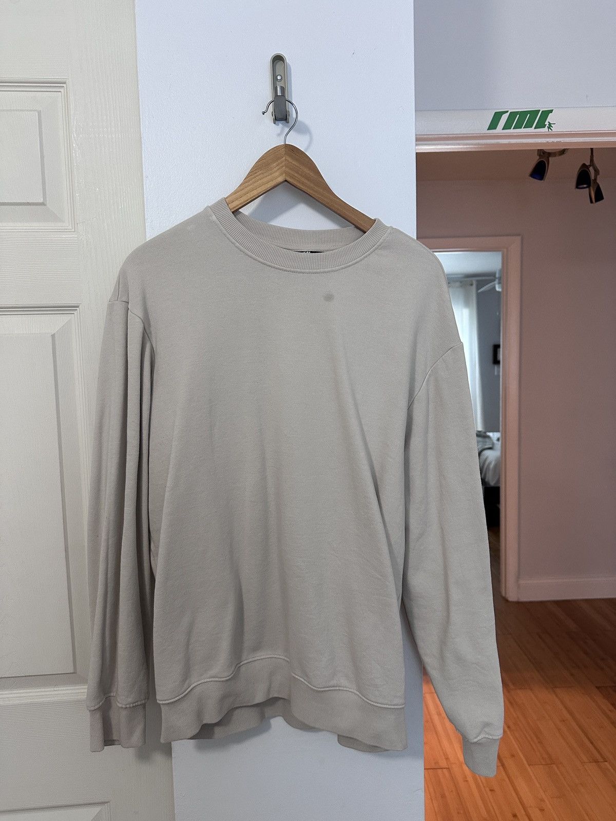 H&M H&m beige heavy gsm Sweatshirt Size US L / EU 52-54 / 3 - 1 Thumbnail