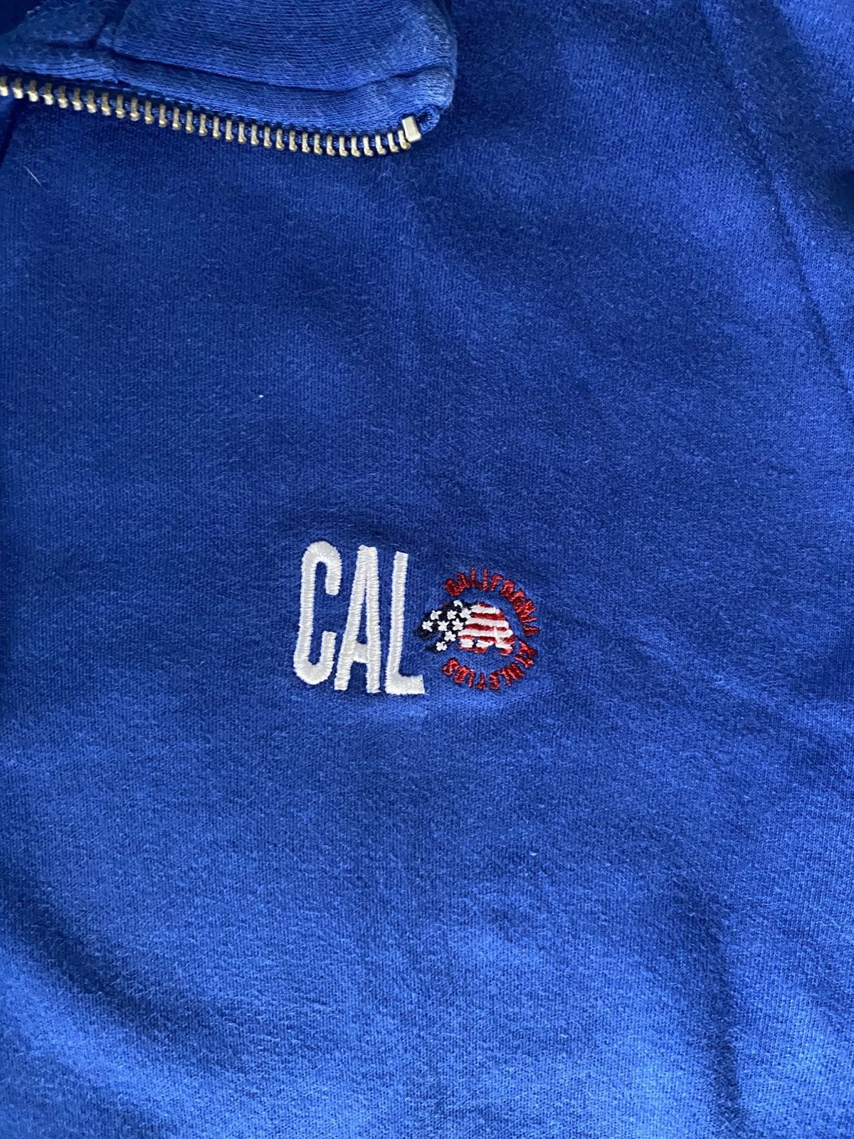 Who A.U. Vintage Who.A.U California Half-Zip Sweatshirts Cobalt Blue Size US M / EU 48-50 / 2 - 4 Thumbnail