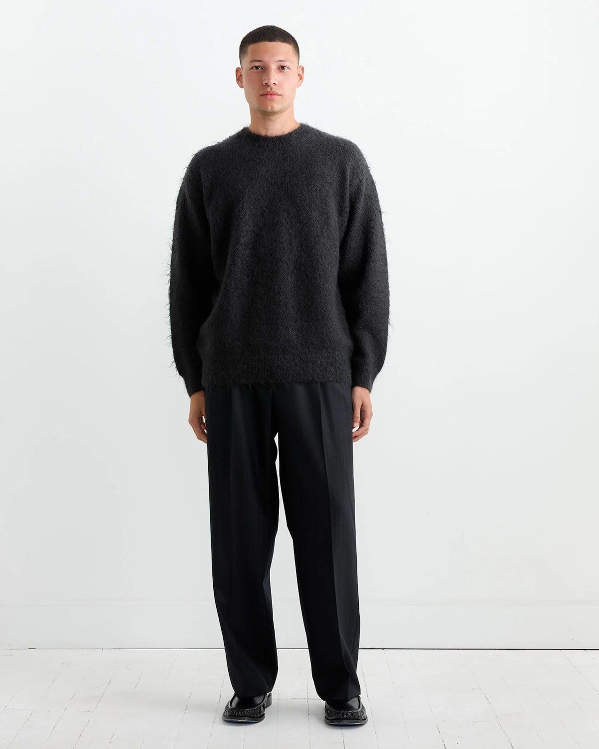 Auralee Auralee Mohair Ink Black Sweater Size 3 Size US L / EU 52-54 / 3 - 3 Thumbnail