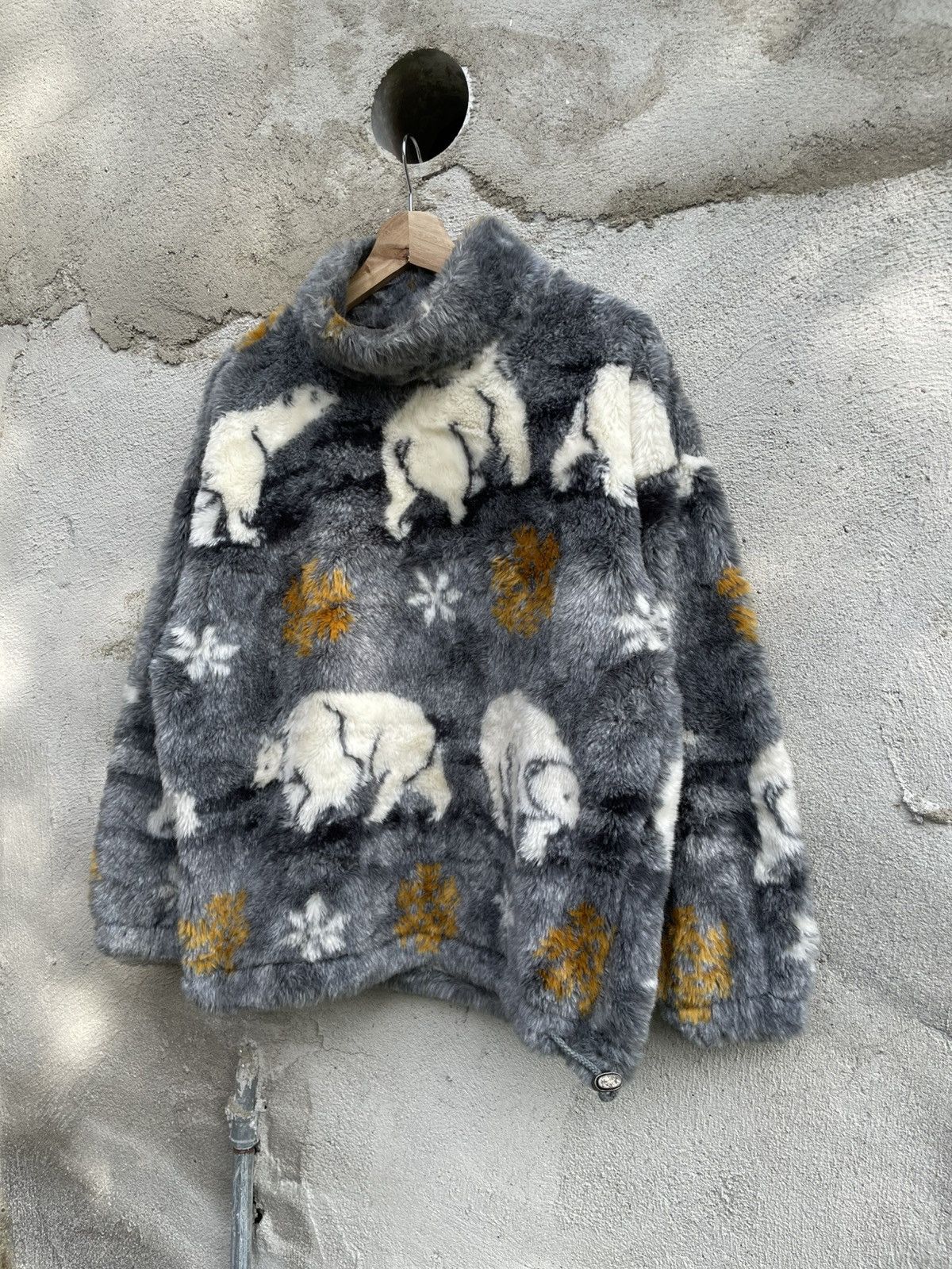 Ellesse Ellesse Italy Polar Bear Fur Fleece Turtle Neck Size US M / EU 48-50 / 2 - 4 Thumbnail
