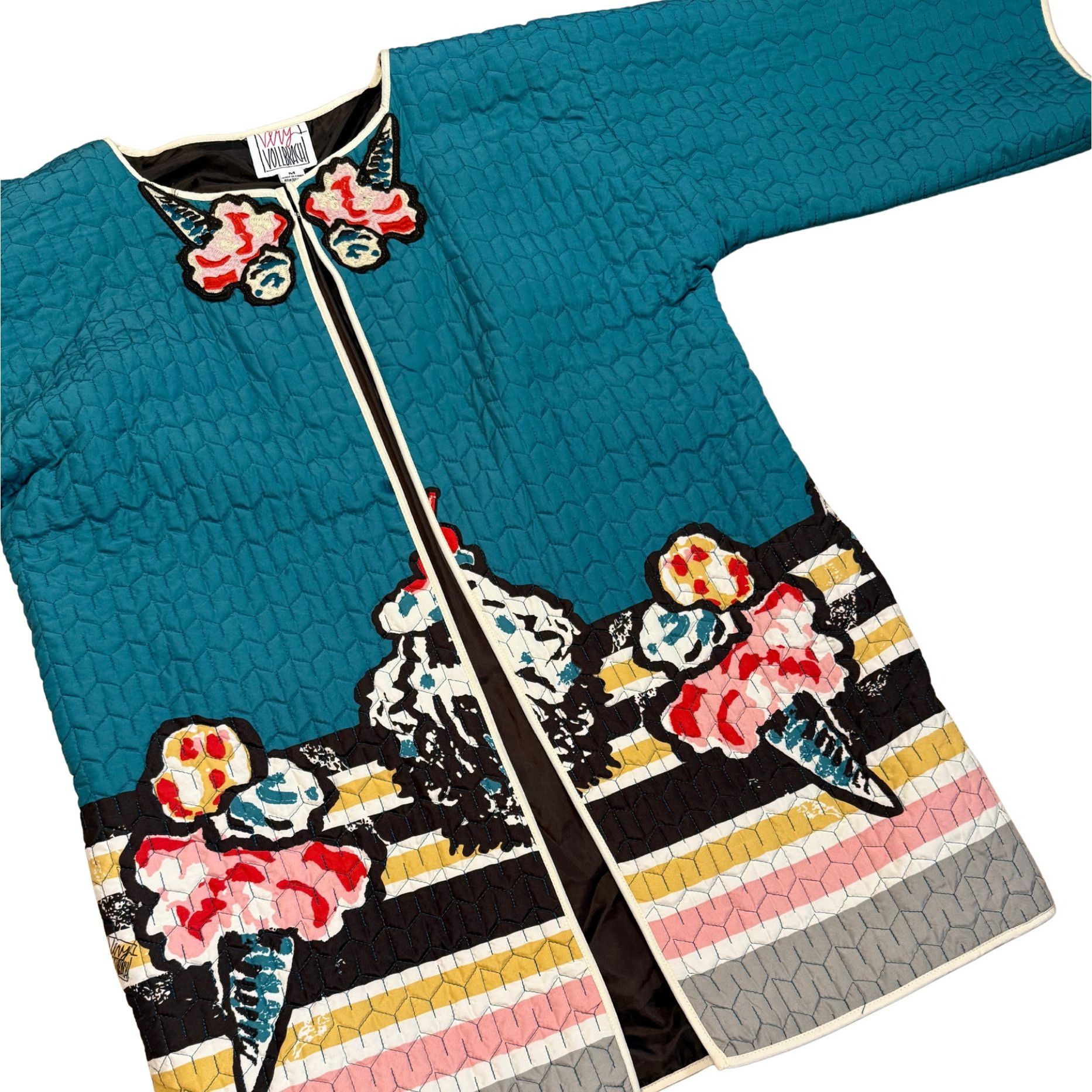 Vintage VERY VOLLBRACH Vintage Quilted Ice Cream Cone Novelty Jacket Size M / US 6-8 / IT 42-44 - 4 Thumbnail