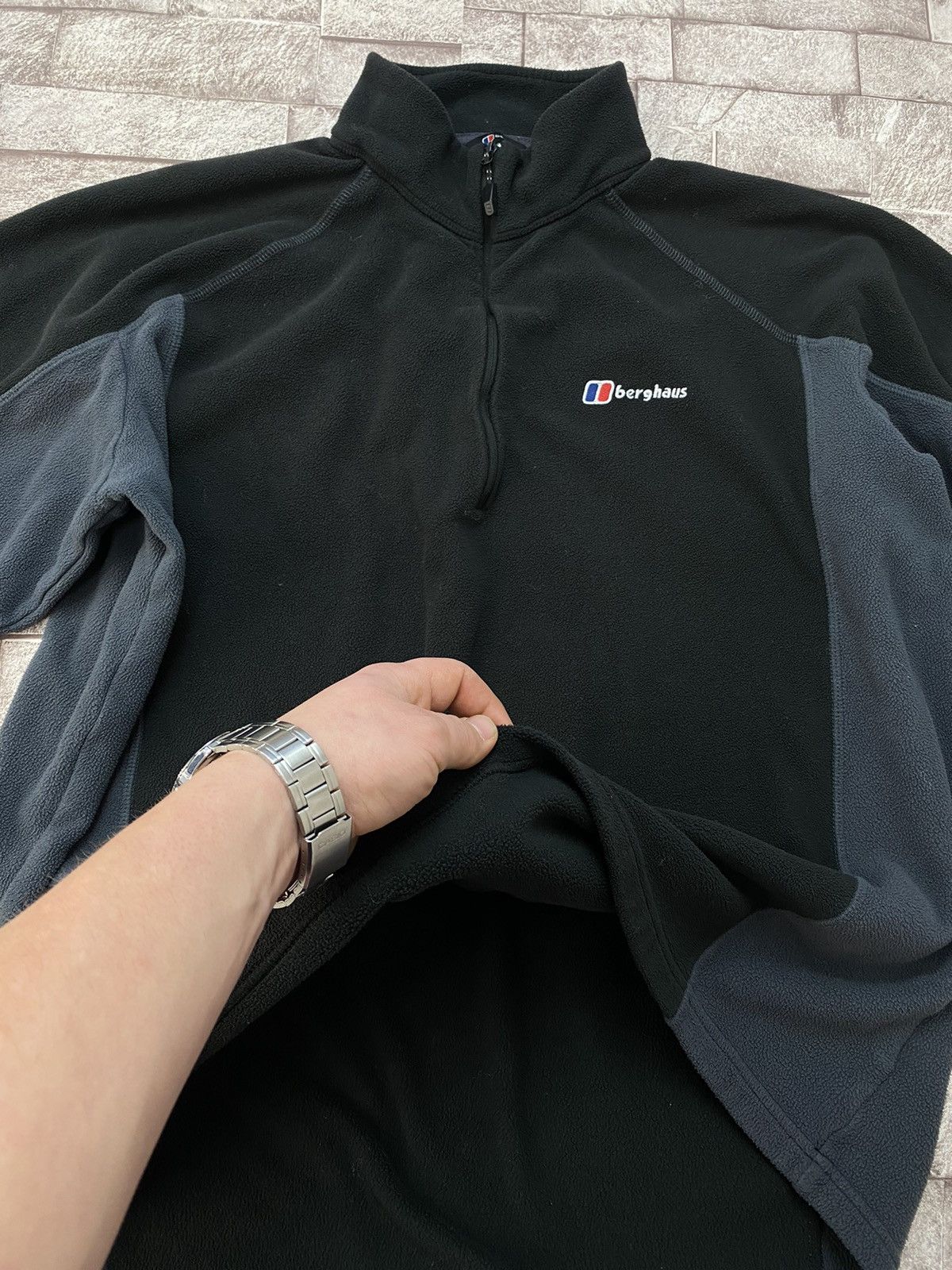 Berghaus × Japanese Brand × Mountain Hardwear Berghaus Black Quarter Zip Techwear Fleece Men’s XXl Size US XL / EU 56 / 4 - 8 Thumbnail