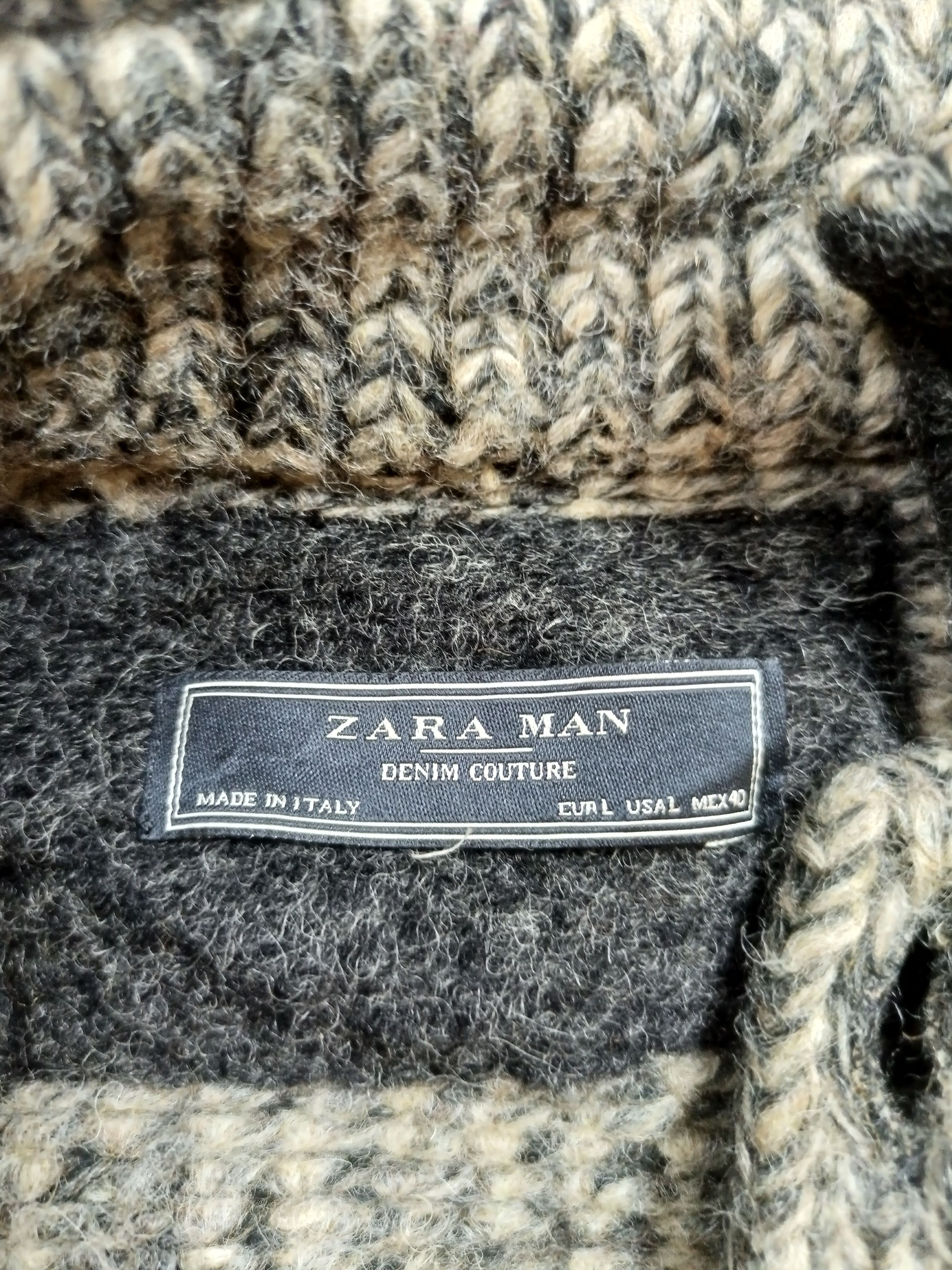 Designer × Zara Zara Man Knit Sweater Long Sleeves Button Up Size US L / EU 52-54 / 3 - 6 Thumbnail