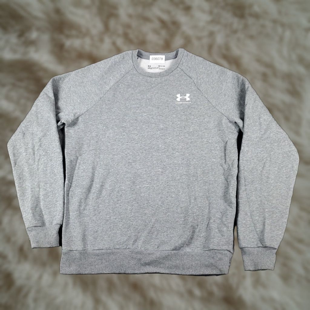 Under Armour Under Armour Mens Small Gray Long Sleeve Pullover Sweater Size US S / EU 44-46 / 1 - 1 Thumbnail