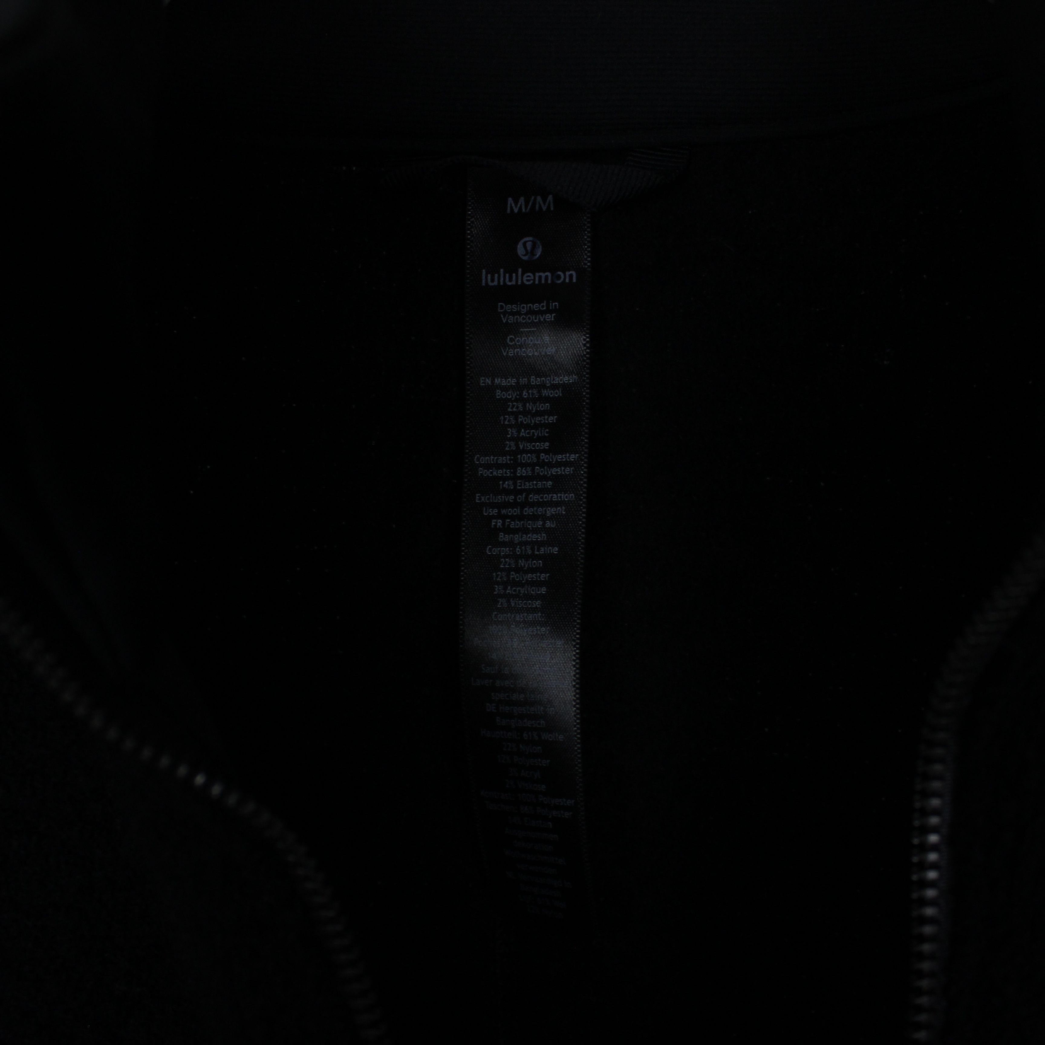 Lululemon Lululemon sweater zip wool jumper S black Tundra Track Size US S / EU 44-46 / 1 - 3 Thumbnail