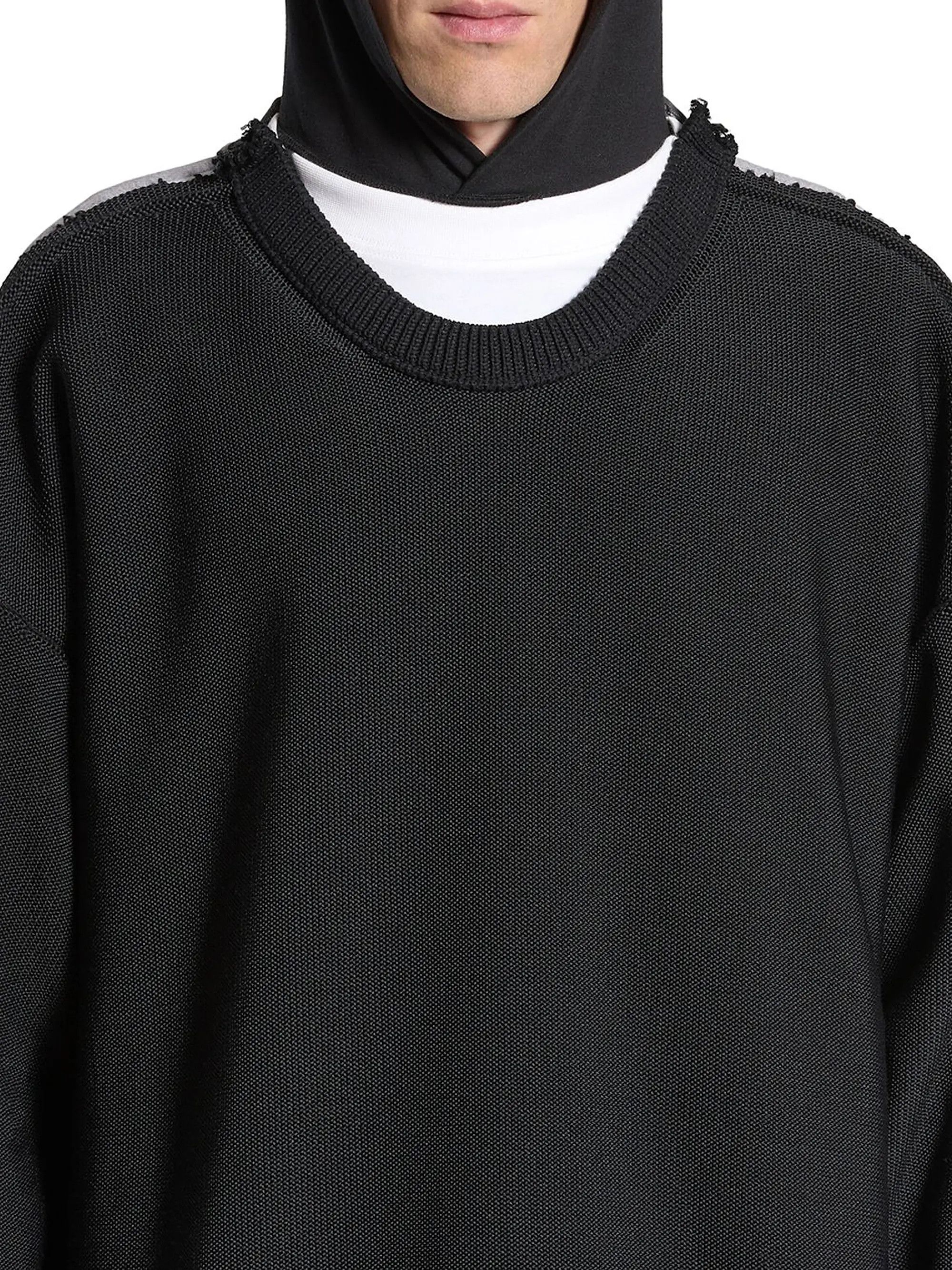 Balenciaga o1srvl11e1025 3B Sports Icon Hybrid Large Sweater Multicolor Size US S / EU 44-46 / 1 - 5 Thumbnail