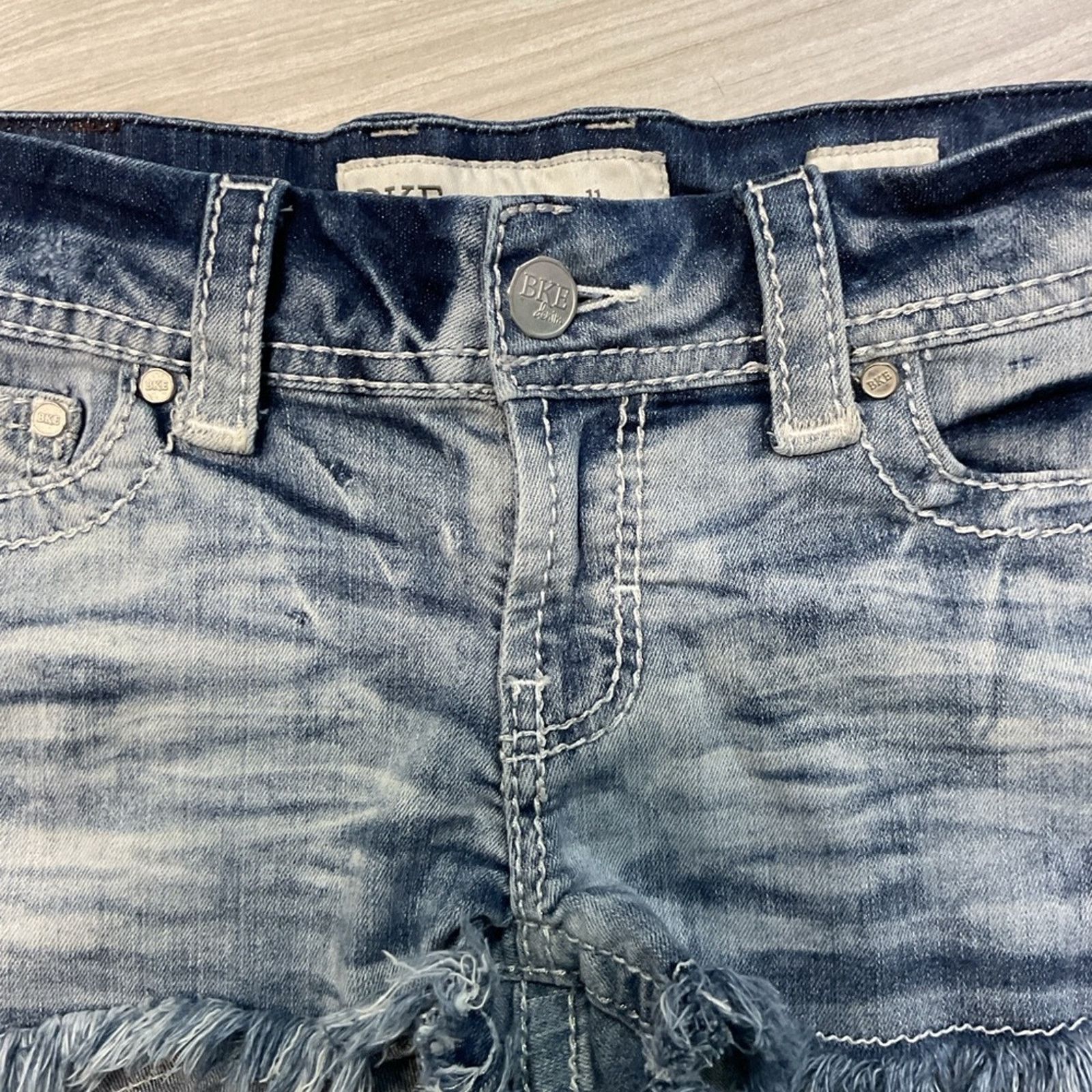 BKE BKE Denim Stella Light Washed Shorts Size 32" / US 10 / IT 46 - 3 Thumbnail