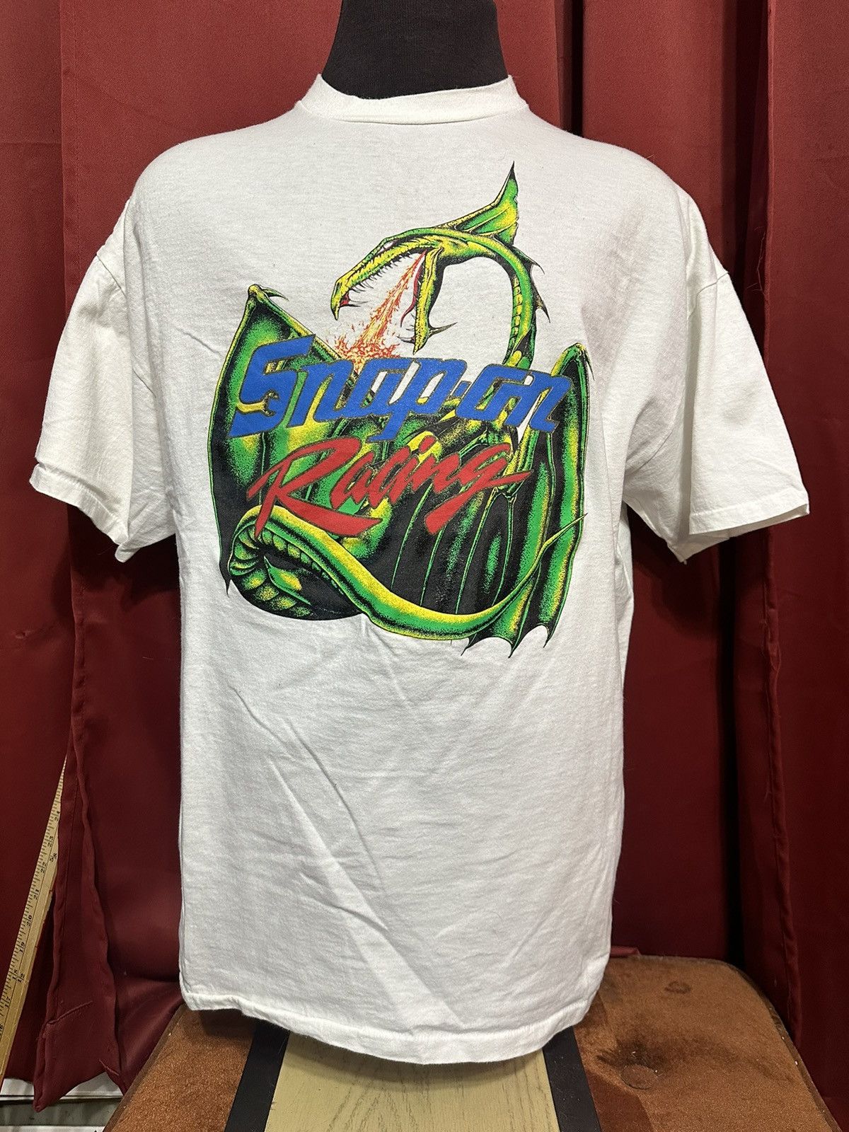 Vintage Vintage Snap On Racing Tshirt 90’s Dragon Streetwear Grail Size US XXL / EU 58 / 5 - 1 Thumbnail