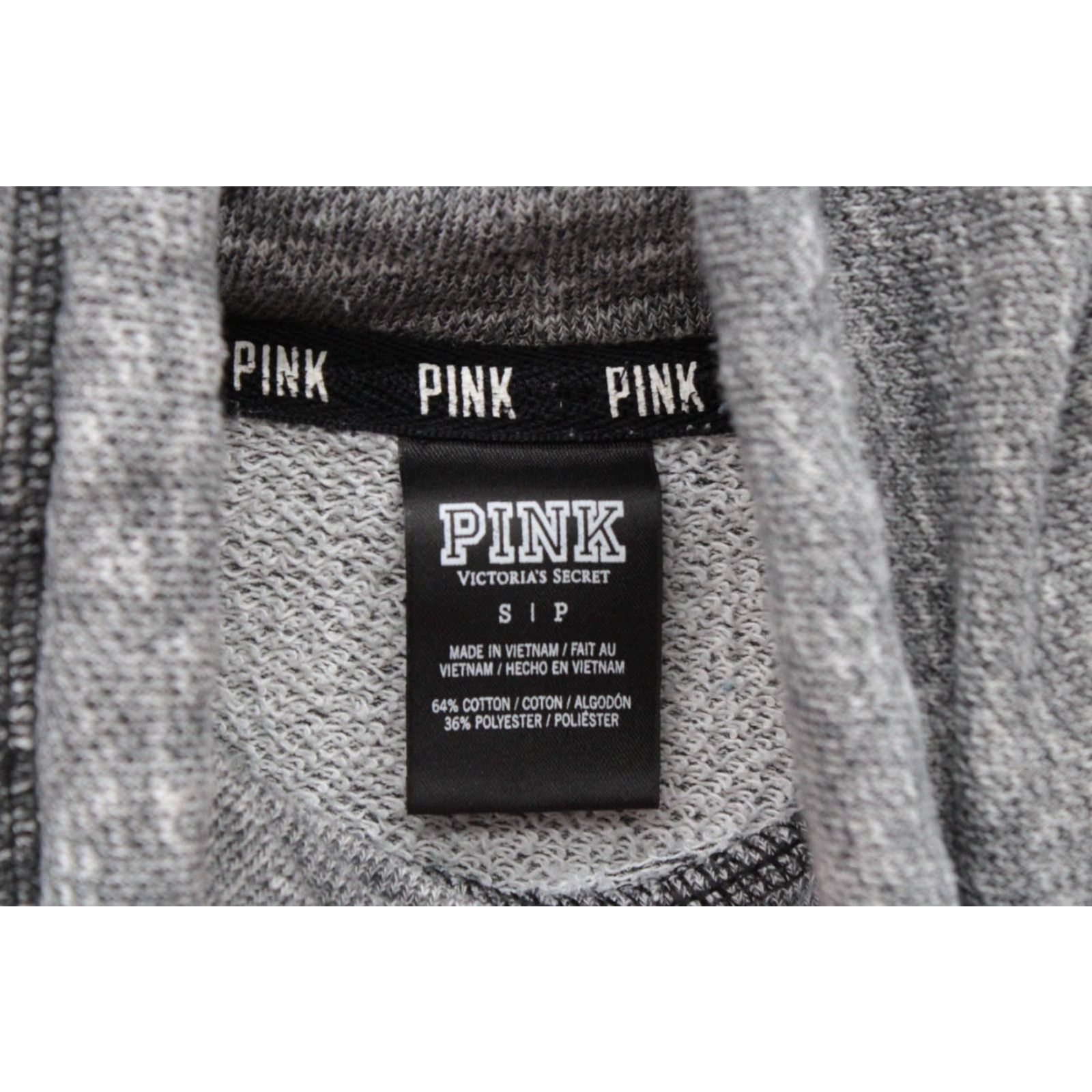Victoria's Secret Victoria's Secret PINK Sweatshirt Womens Small Pullover Cowl Neck Gray Athleisure Size S / US 4 / IT 40 - 4 Thumbnail