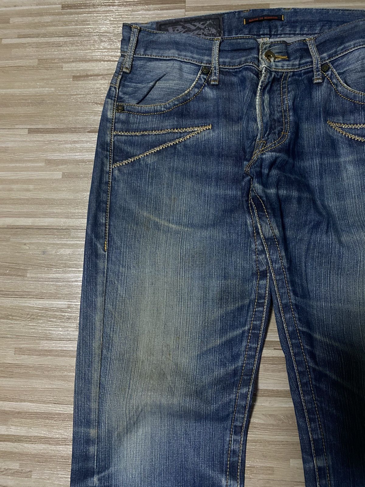 Japanese Brand 💥FLARE BLUEWAY JEANS💥 Size US 33 - 6 Thumbnail