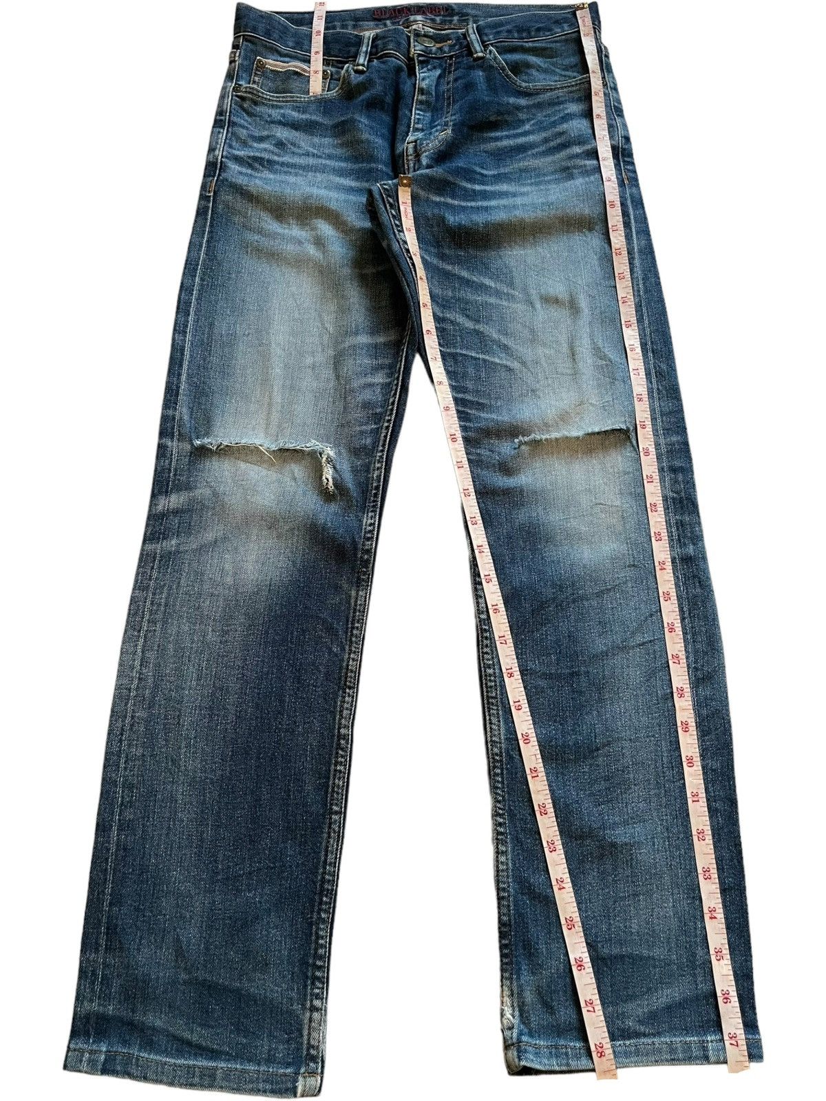 Black Label × Japanese Brand SALES🔥Vintage Black Label Selvedge Distress Jeans Size US 29 - 14 Thumbnail