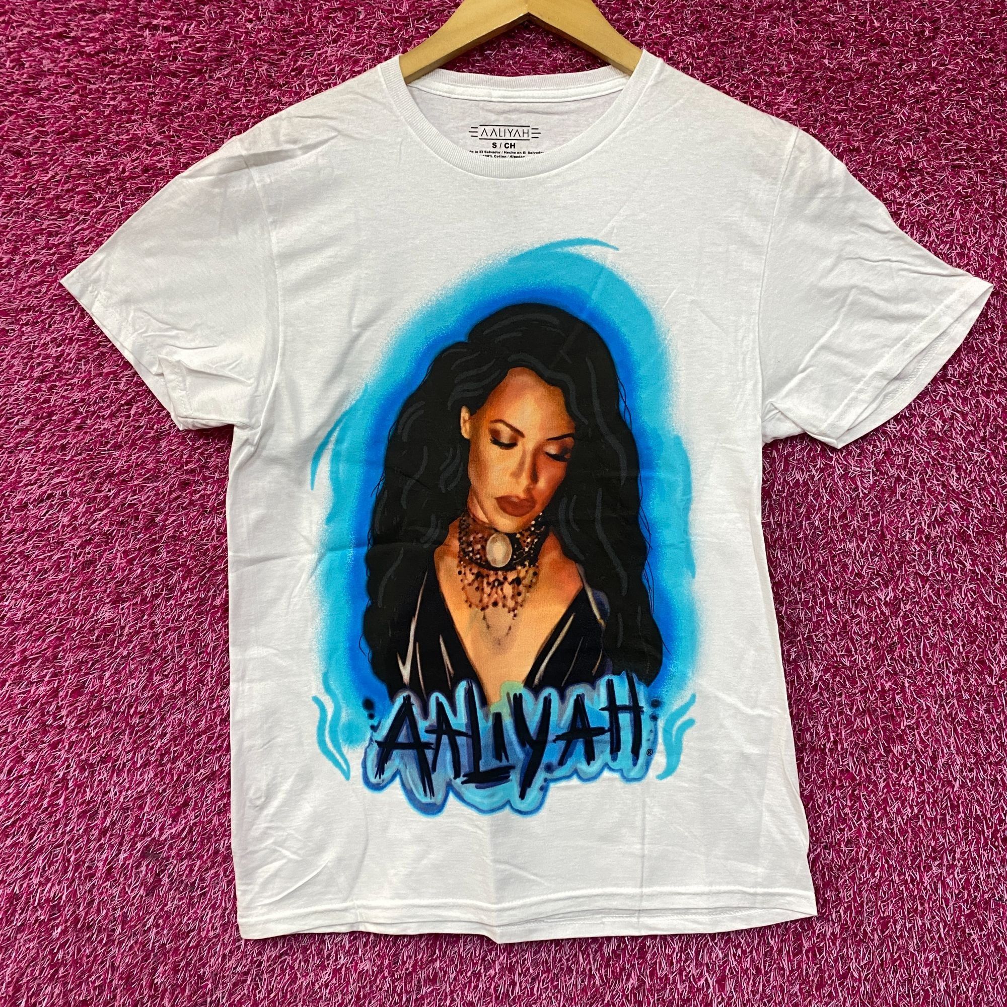 Rap Tees Aaliyah Princess Of RnB Airbrush T-Shirt Small Size US S / EU 44-46 / 1 - 1 Thumbnail