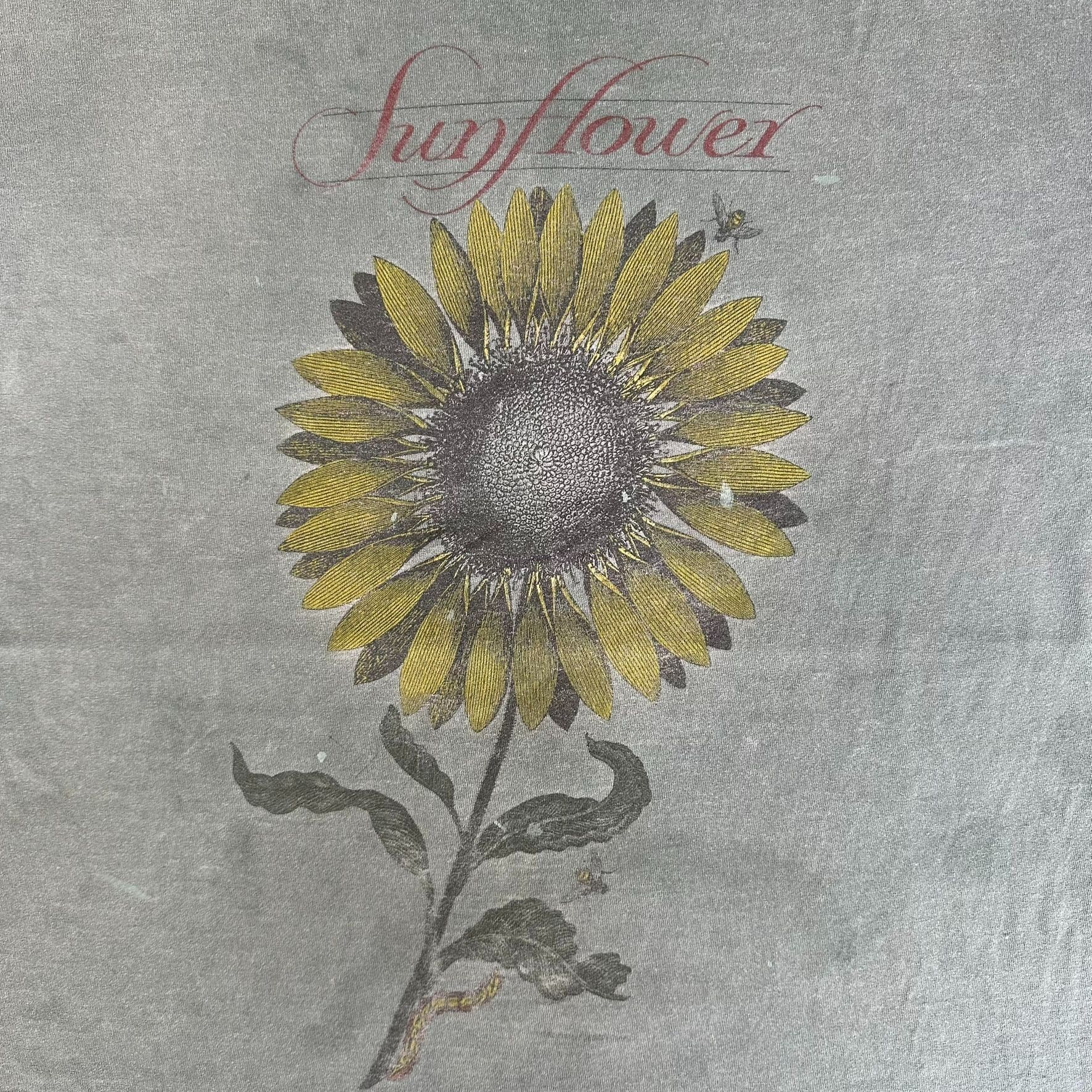 Anvil Vintage 90s Sunflower Floral Art T-Shirt Wildlife Nature Sin Size US XL / EU 56 / 4 - 2 Thumbnail