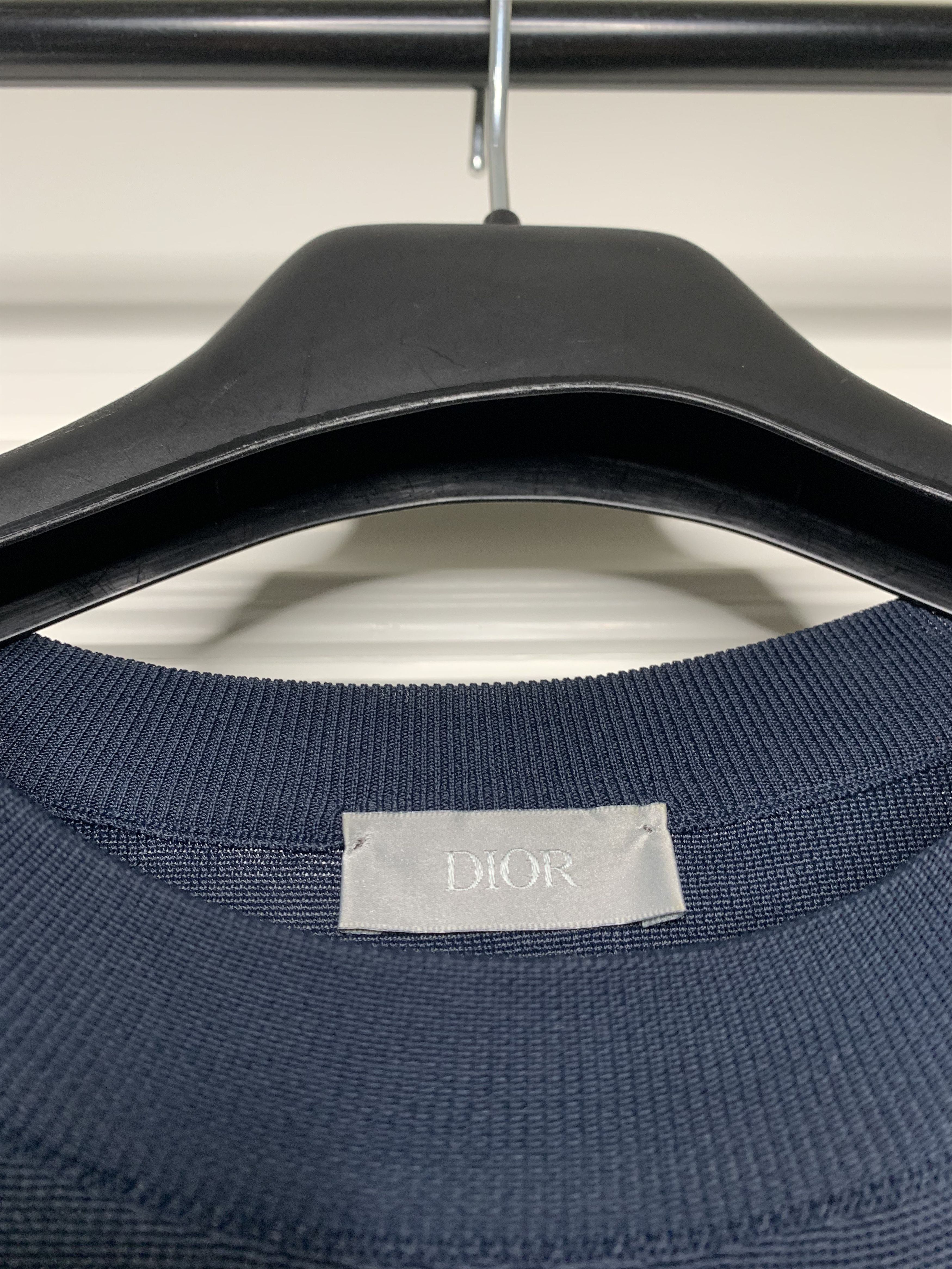 Dior Dior Logo Navy Knit Top Size US M / EU 48-50 / 2 - 3 Thumbnail