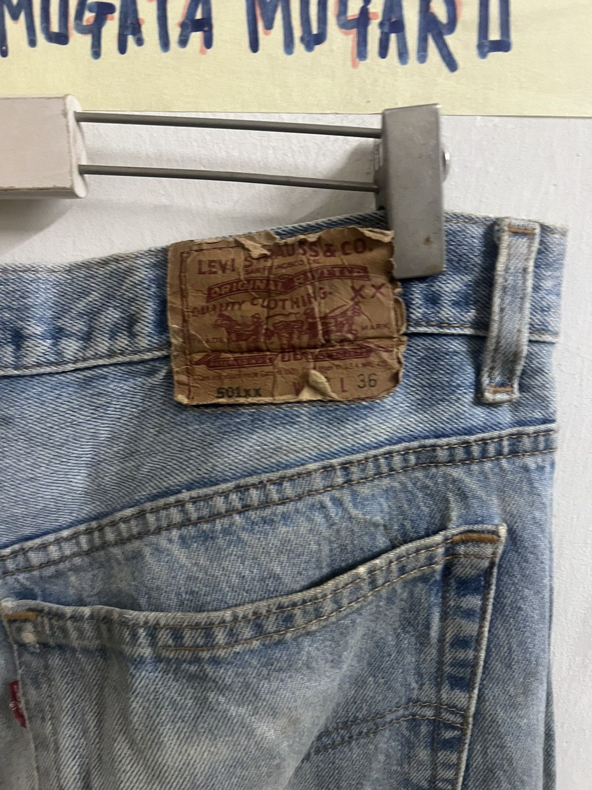 Japanese Brand KURT COBAIN‼️VINTAGE LEVIS 501 DISTRESSED DENIM PANT Size US 35 - 9 Thumbnail